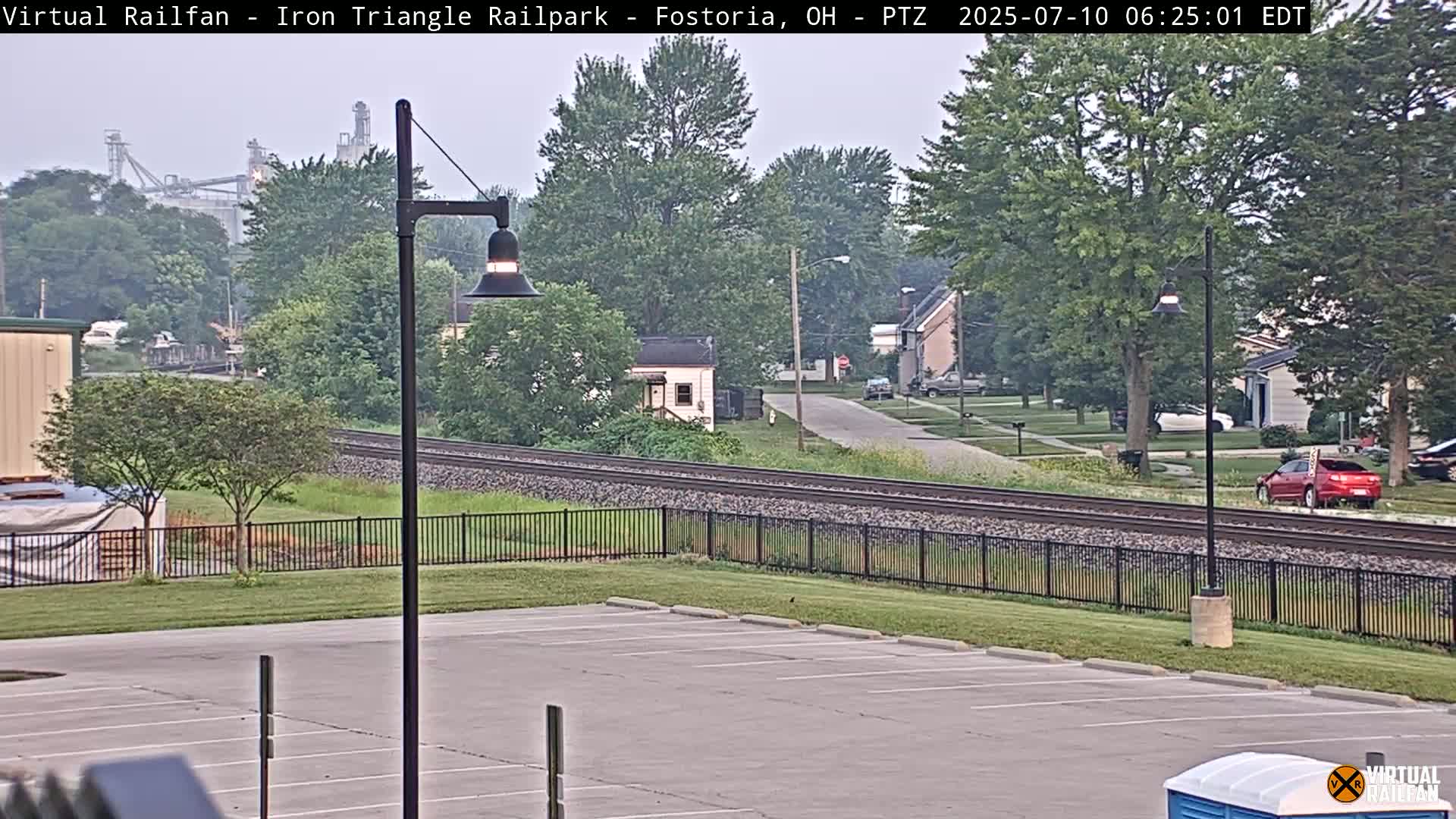 Fostoria Iron Triangle Railpark  & Railroad Crossing Live Cam -Fostoria , Seneca, Ohio, USA