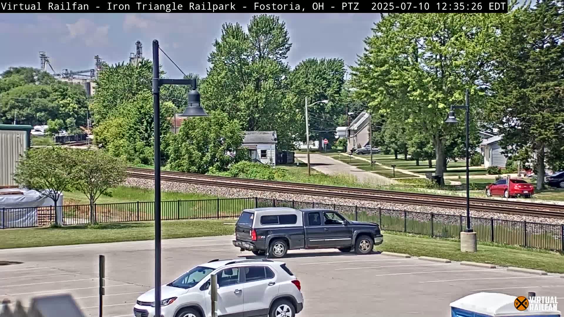 Fostoria Iron Triangle Railpark  & Railroad Crossing Live Cam -Fostoria , Seneca, Ohio, USA