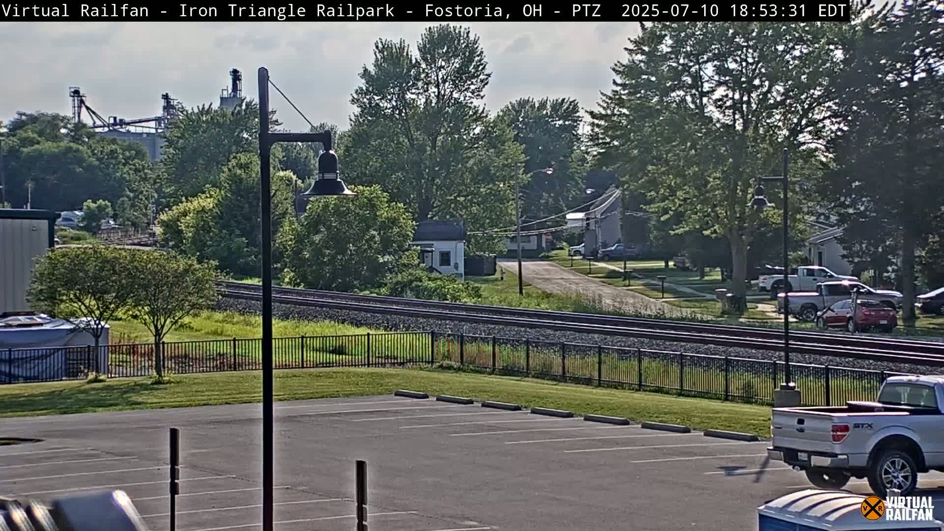 Fostoria Iron Triangle Railpark  & Railroad Crossing Live Cam -Fostoria , Seneca, Ohio, USA