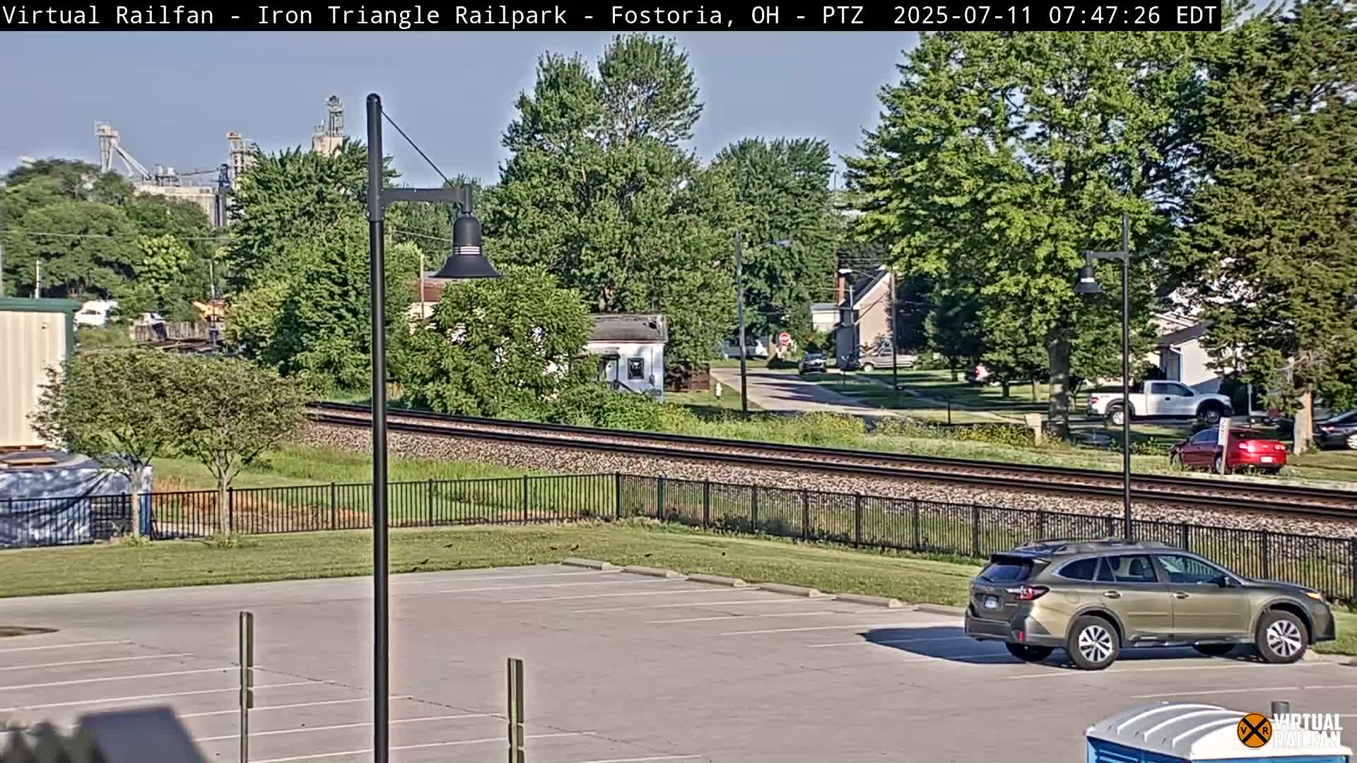 Fostoria Iron Triangle Railpark  & Railroad Crossing Live Cam -Fostoria , Seneca, Ohio, USA