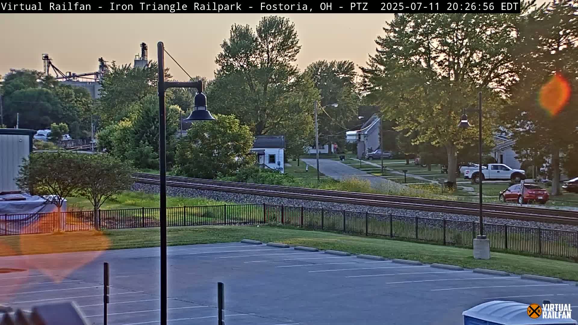 Fostoria Iron Triangle Railpark  & Railroad Crossing Live Cam -Fostoria , Seneca, Ohio, USA