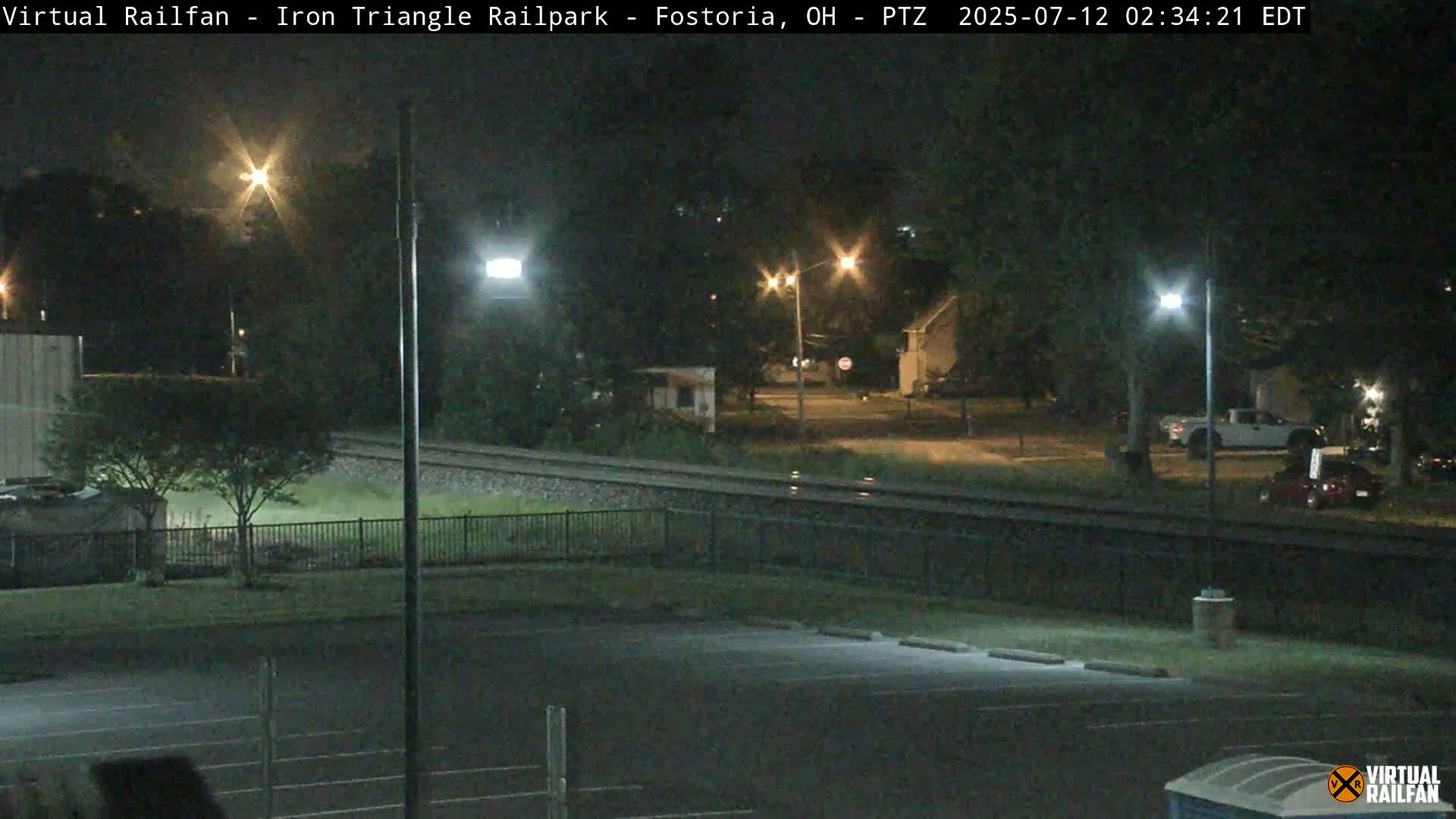 Fostoria Iron Triangle Railpark  & Railroad Crossing Live Cam -Fostoria , Seneca, Ohio, USA