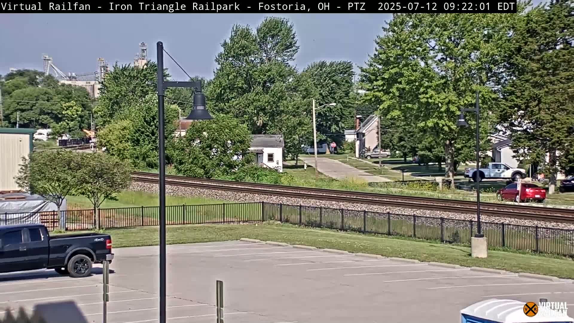 Fostoria Iron Triangle Railpark  & Railroad Crossing Live Cam -Fostoria , Seneca, Ohio, USA