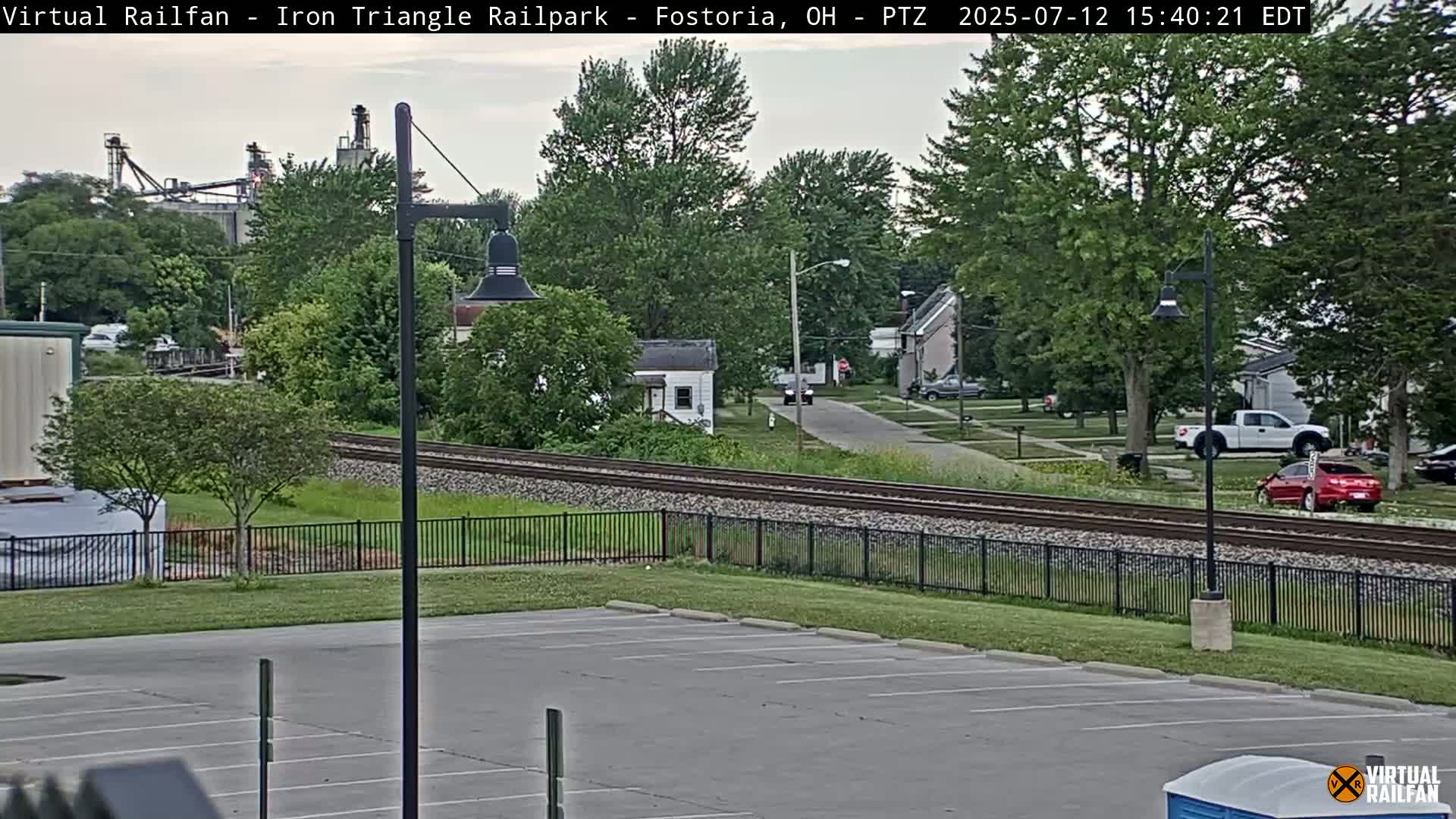 Fostoria Iron Triangle Railpark  & Railroad Crossing Live Cam -Fostoria , Seneca, Ohio, USA