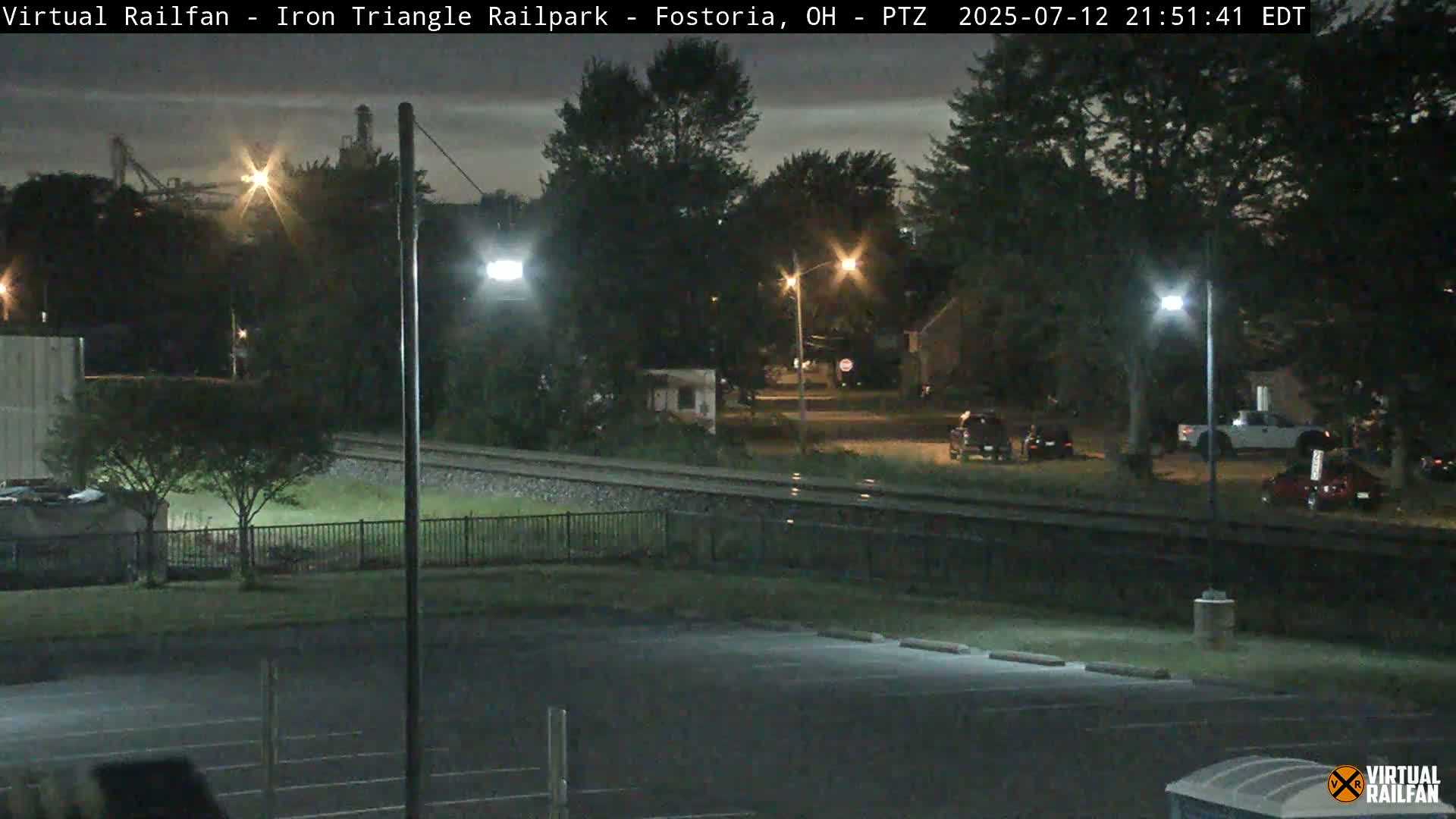Fostoria Iron Triangle Railpark  & Railroad Crossing Live Cam -Fostoria , Seneca, Ohio, USA