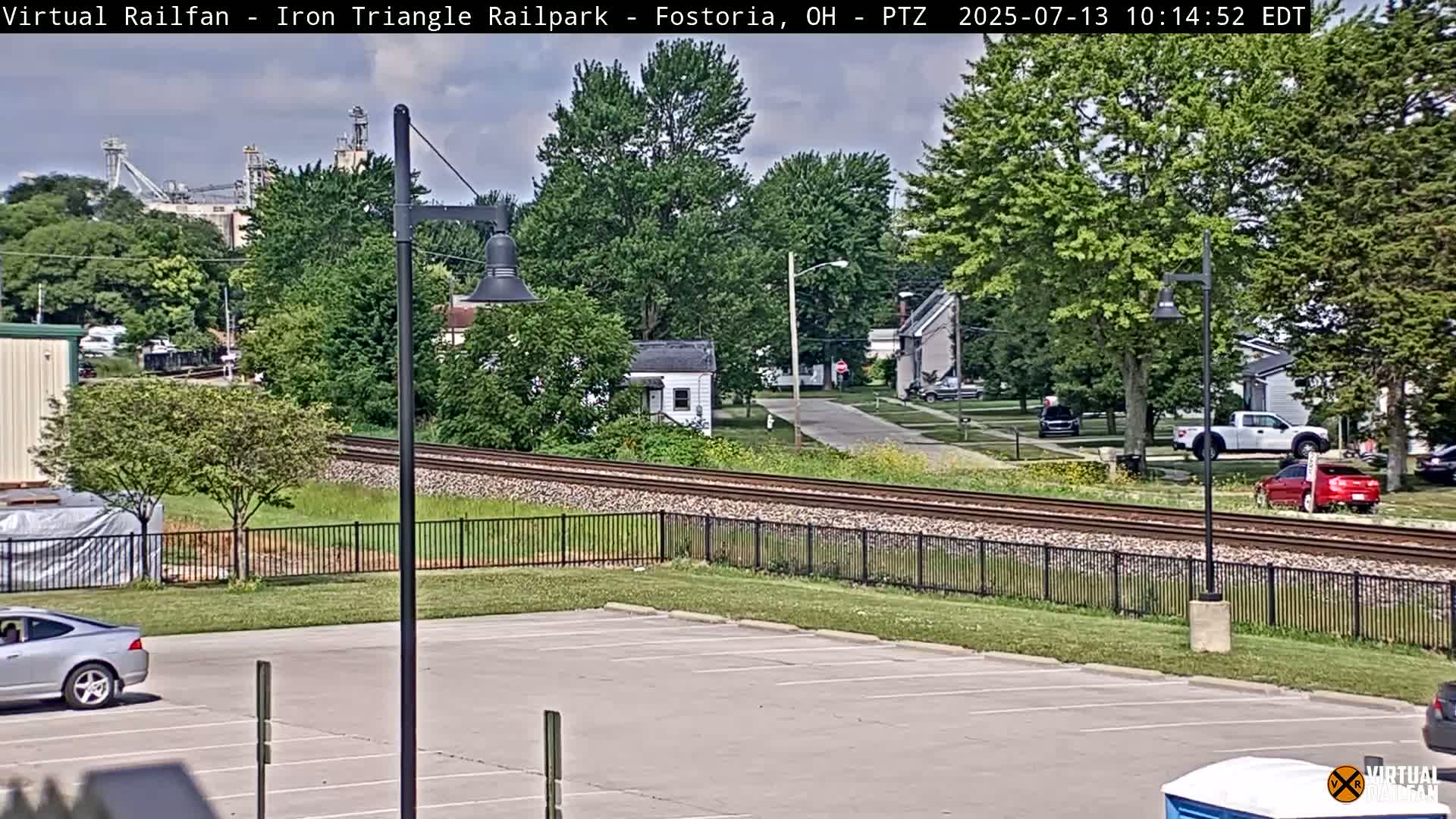 Fostoria Iron Triangle Railpark  & Railroad Crossing Live Cam -Fostoria , Seneca, Ohio, USA