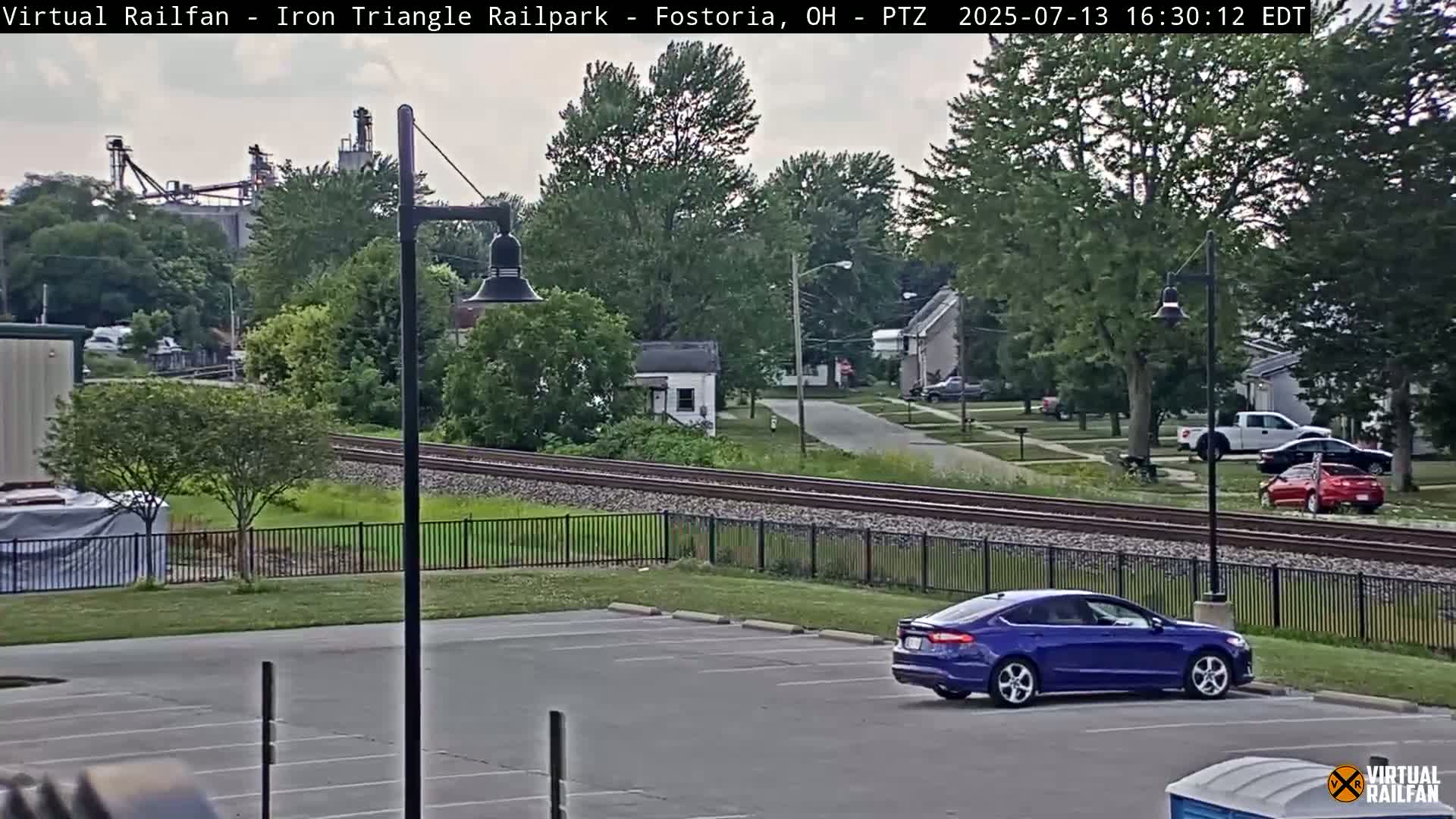 Fostoria Iron Triangle Railpark  & Railroad Crossing Live Cam -Fostoria , Seneca, Ohio, USA