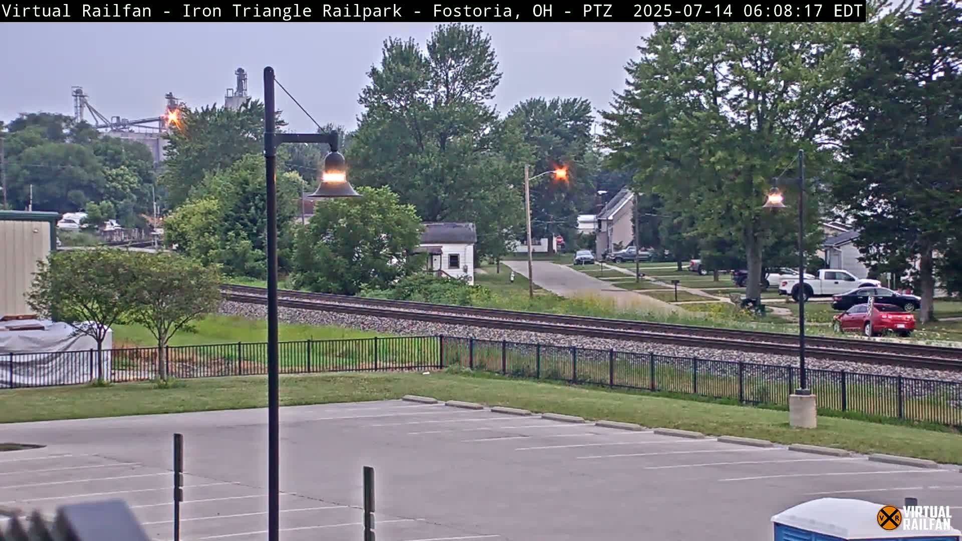 Fostoria Iron Triangle Railpark  & Railroad Crossing Live Cam -Fostoria , Seneca, Ohio, USA