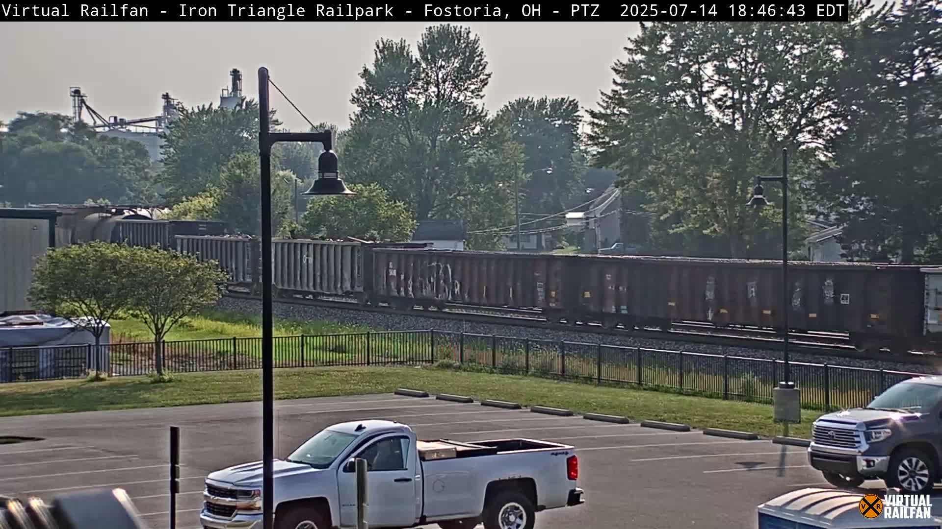 Fostoria Iron Triangle Railpark  & Railroad Crossing Live Cam -Fostoria , Seneca, Ohio, USA