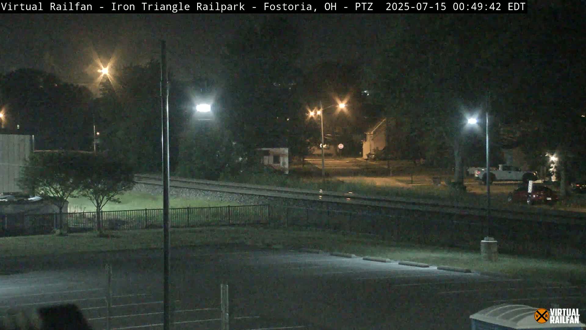 Fostoria Iron Triangle Railpark  & Railroad Crossing Live Cam -Fostoria , Seneca, Ohio, USA