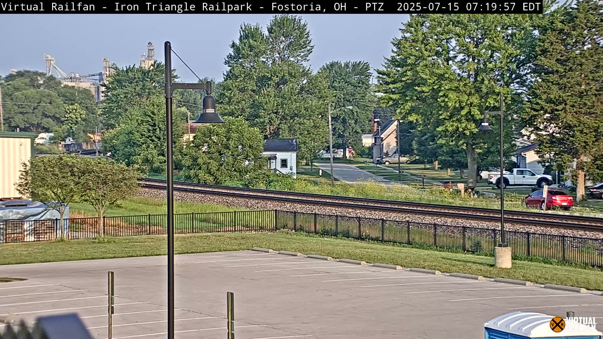 Fostoria Iron Triangle Railpark  & Railroad Crossing Live Cam -Fostoria , Seneca, Ohio, USA