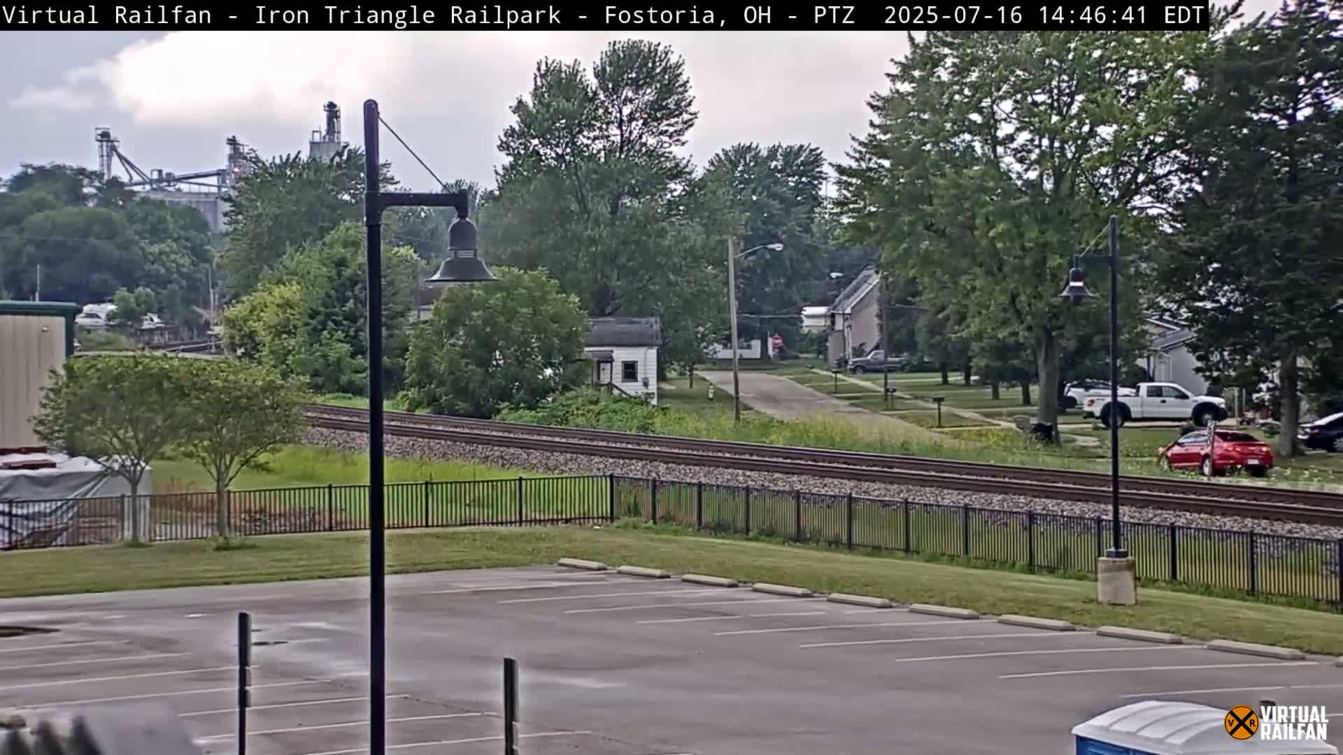 Fostoria Iron Triangle Railpark  & Railroad Crossing Live Cam -Fostoria , Seneca, Ohio, USA