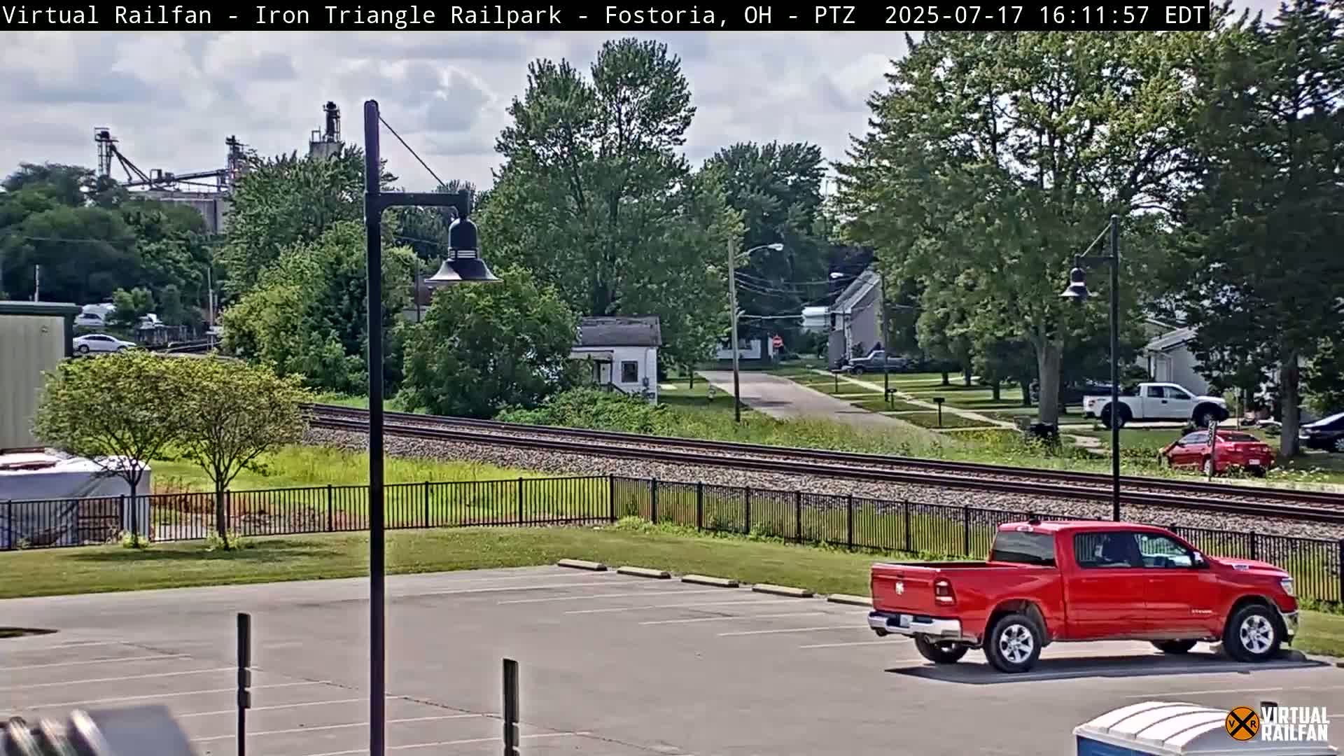 Fostoria Iron Triangle Railpark  & Railroad Crossing Live Cam -Fostoria , Seneca, Ohio, USA