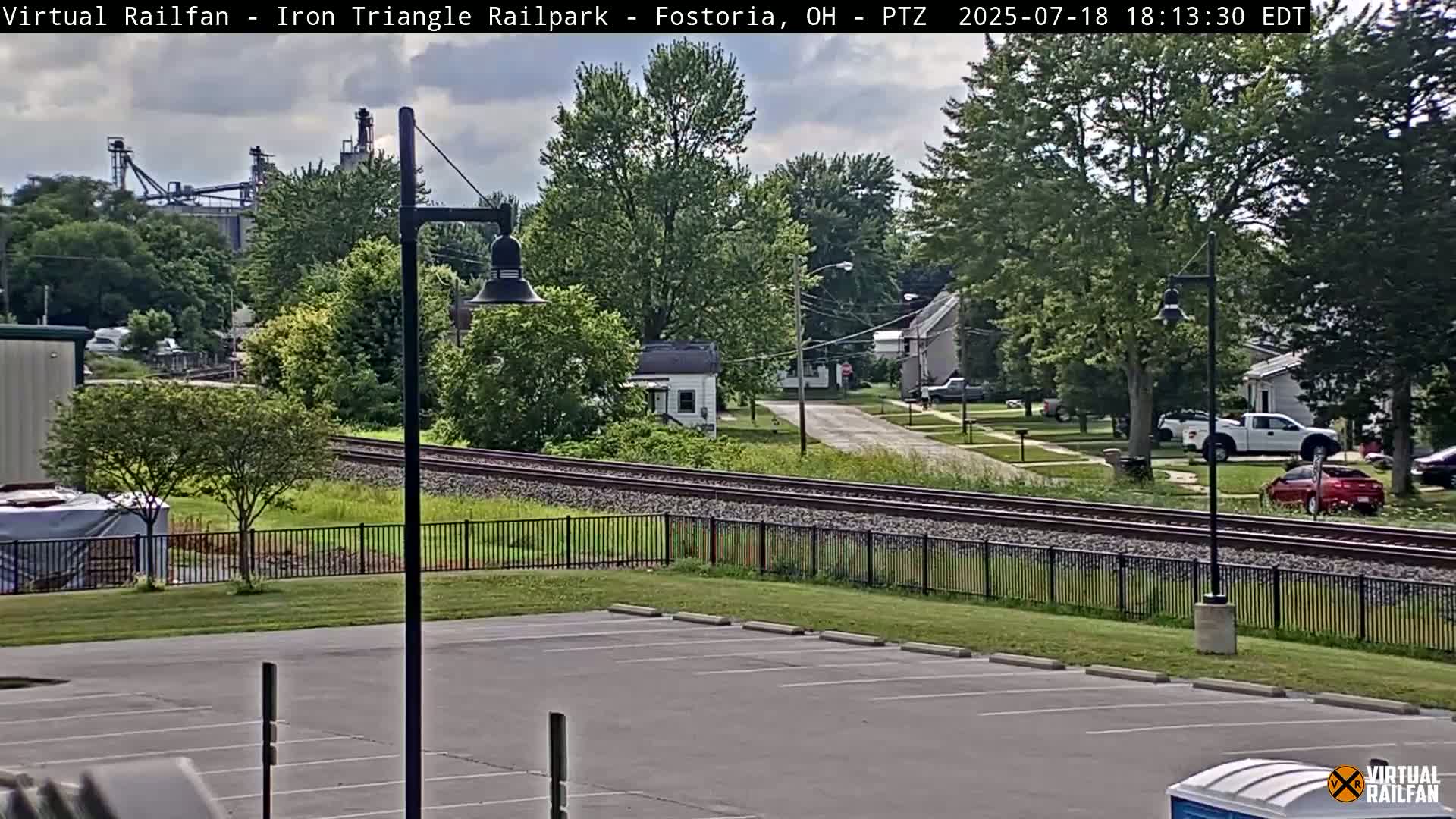 Fostoria Iron Triangle Railpark  & Railroad Crossing Live Cam -Fostoria , Seneca, Ohio, USA