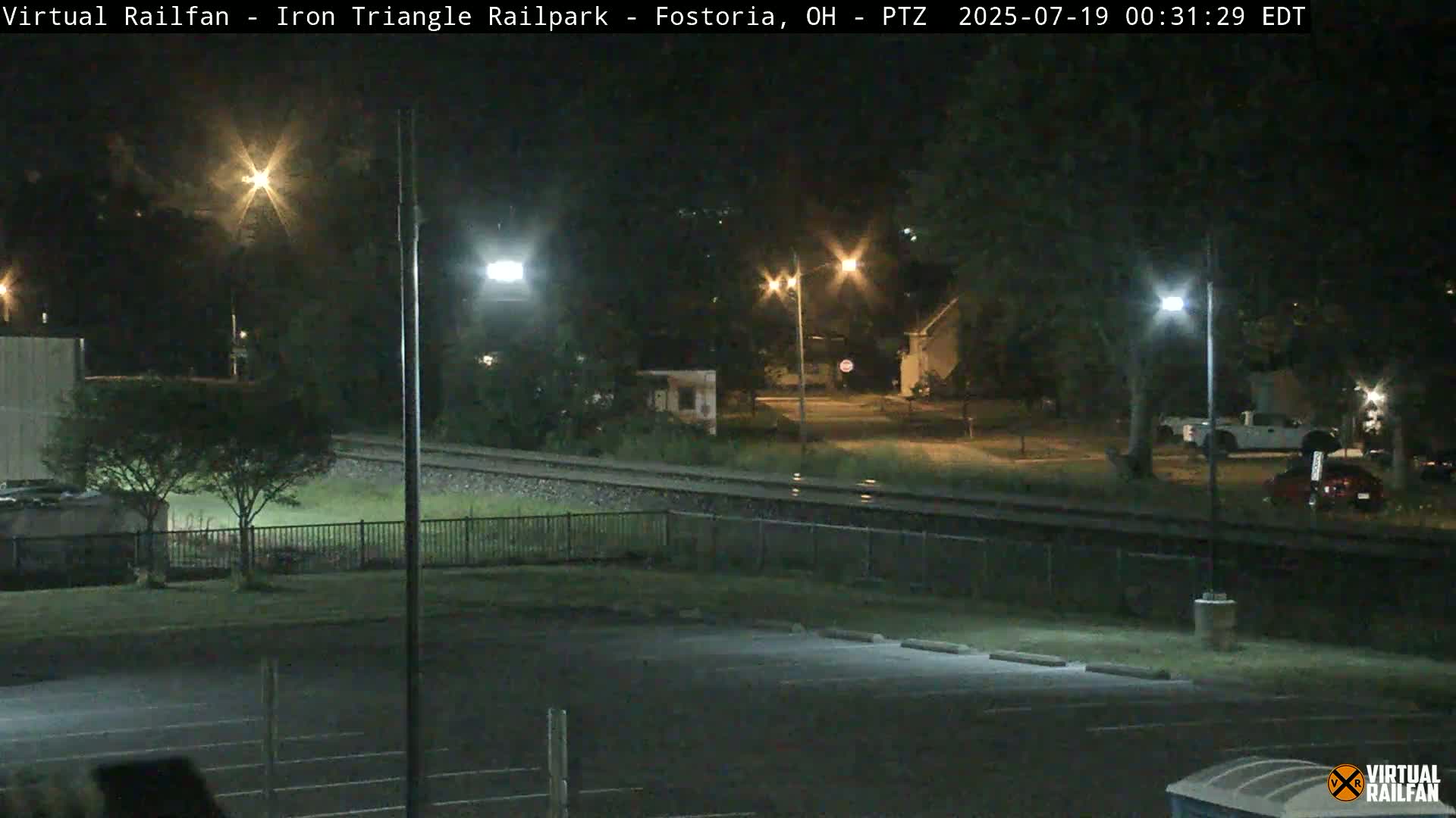 Fostoria Iron Triangle Railpark  & Railroad Crossing Live Cam -Fostoria , Seneca, Ohio, USA