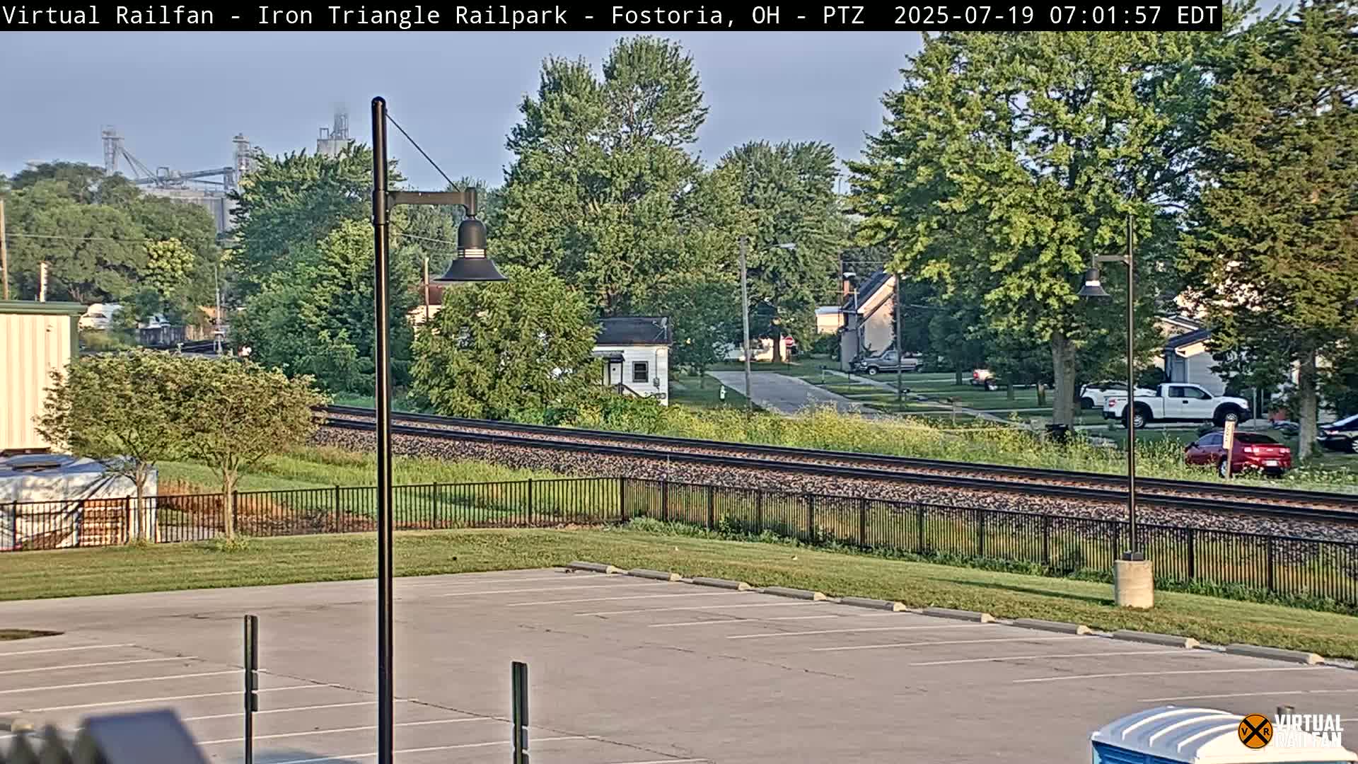Fostoria Iron Triangle Railpark  & Railroad Crossing Live Cam -Fostoria , Seneca, Ohio, USA