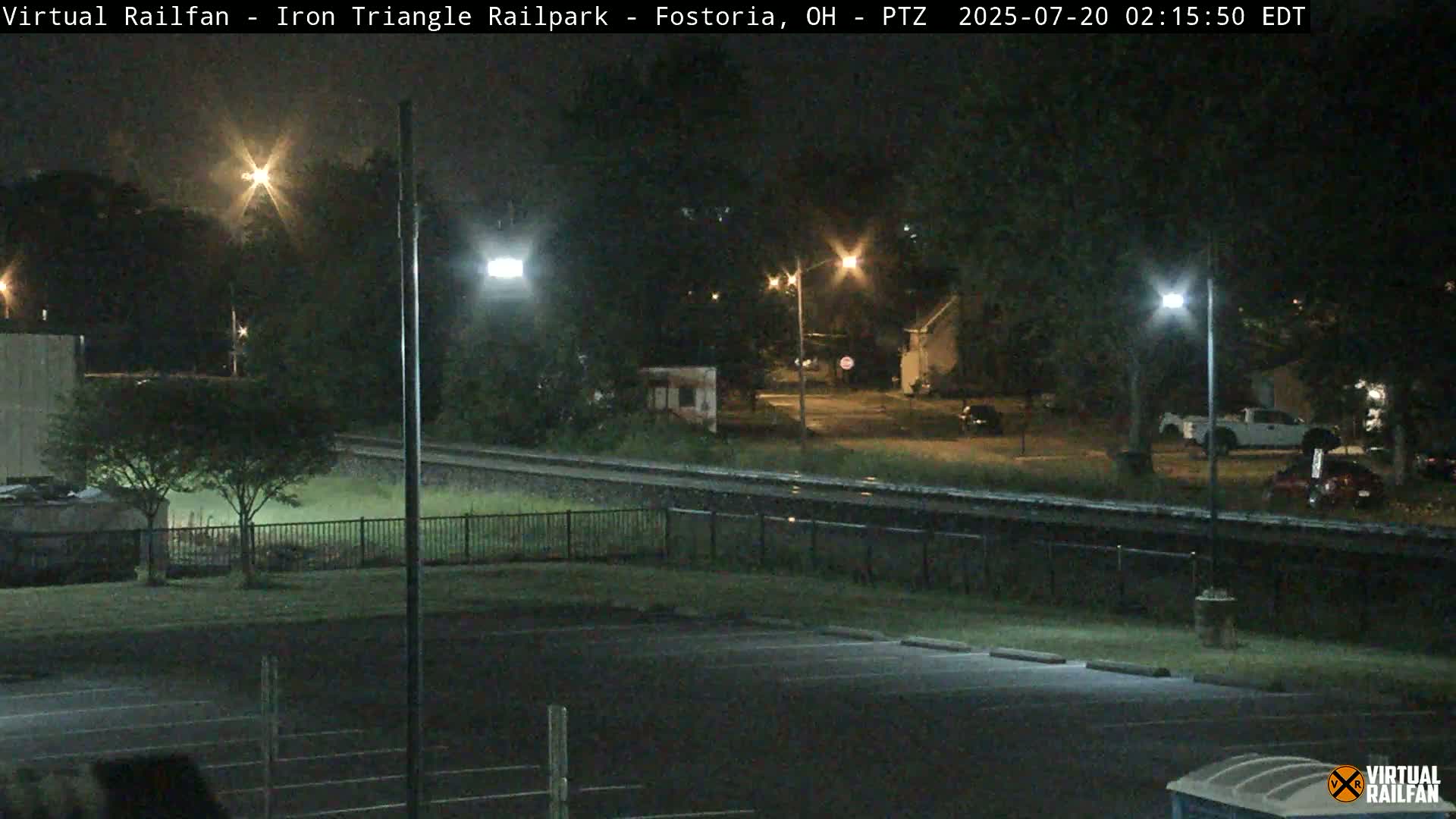 Fostoria Iron Triangle Railpark  & Railroad Crossing Live Cam -Fostoria , Seneca, Ohio, USA