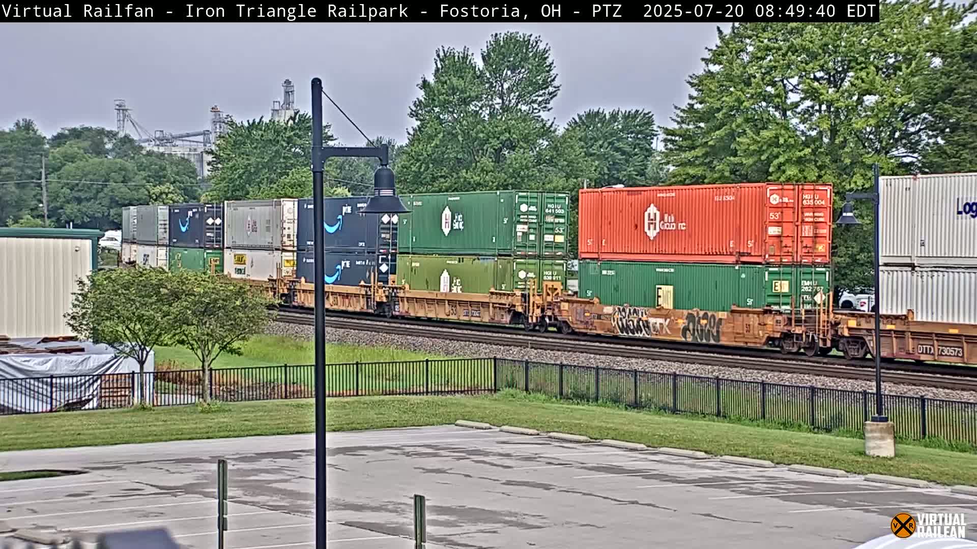 Fostoria Iron Triangle Railpark  & Railroad Crossing Live Cam -Fostoria , Seneca, Ohio, USA
