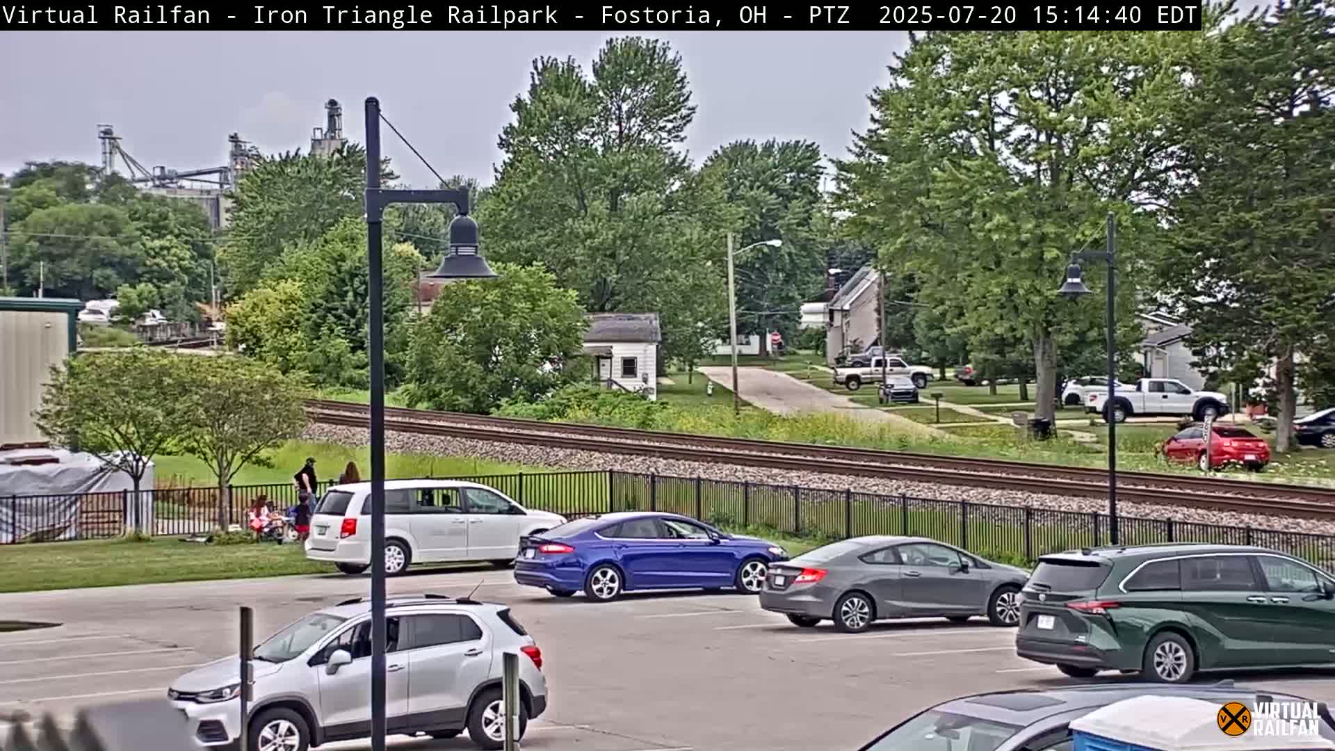 Fostoria Iron Triangle Railpark  & Railroad Crossing Live Cam -Fostoria , Seneca, Ohio, USA
