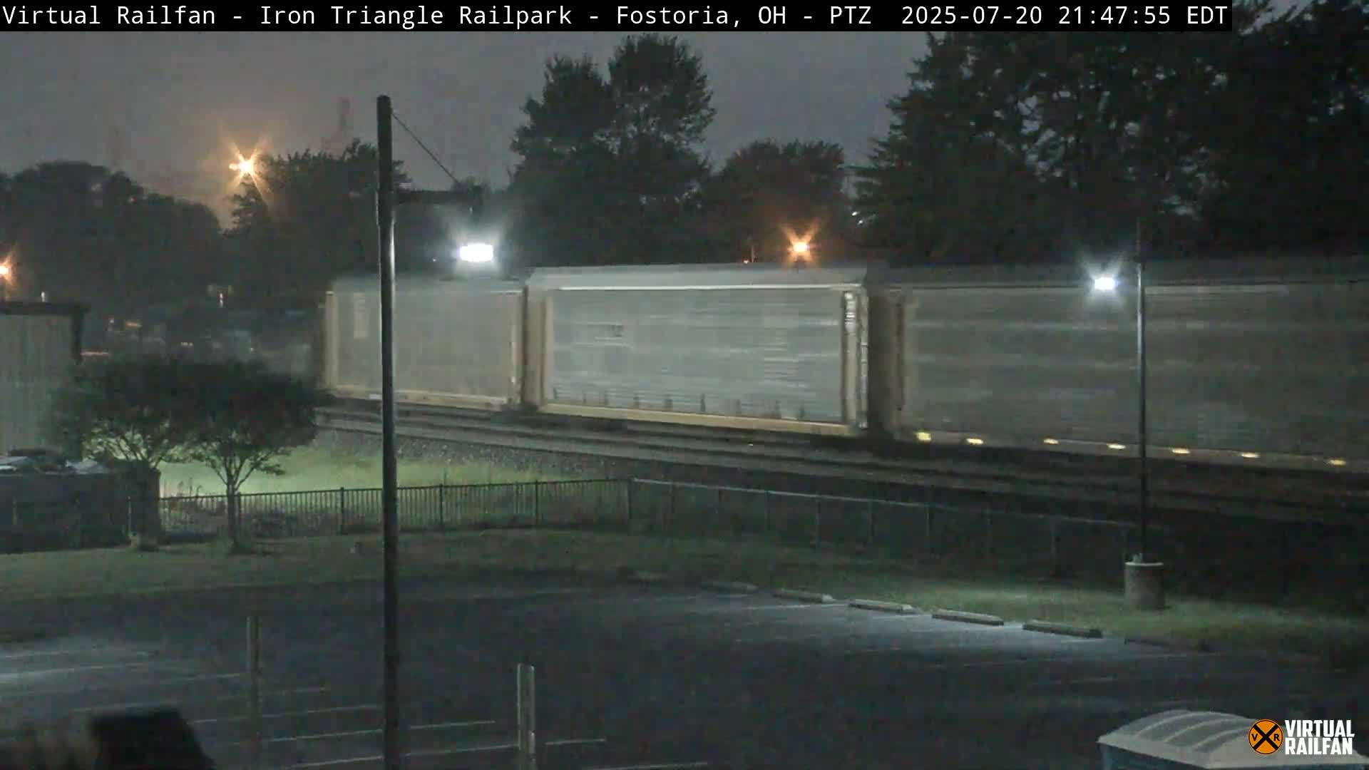 Fostoria Iron Triangle Railpark  & Railroad Crossing Live Cam -Fostoria , Seneca, Ohio, USA