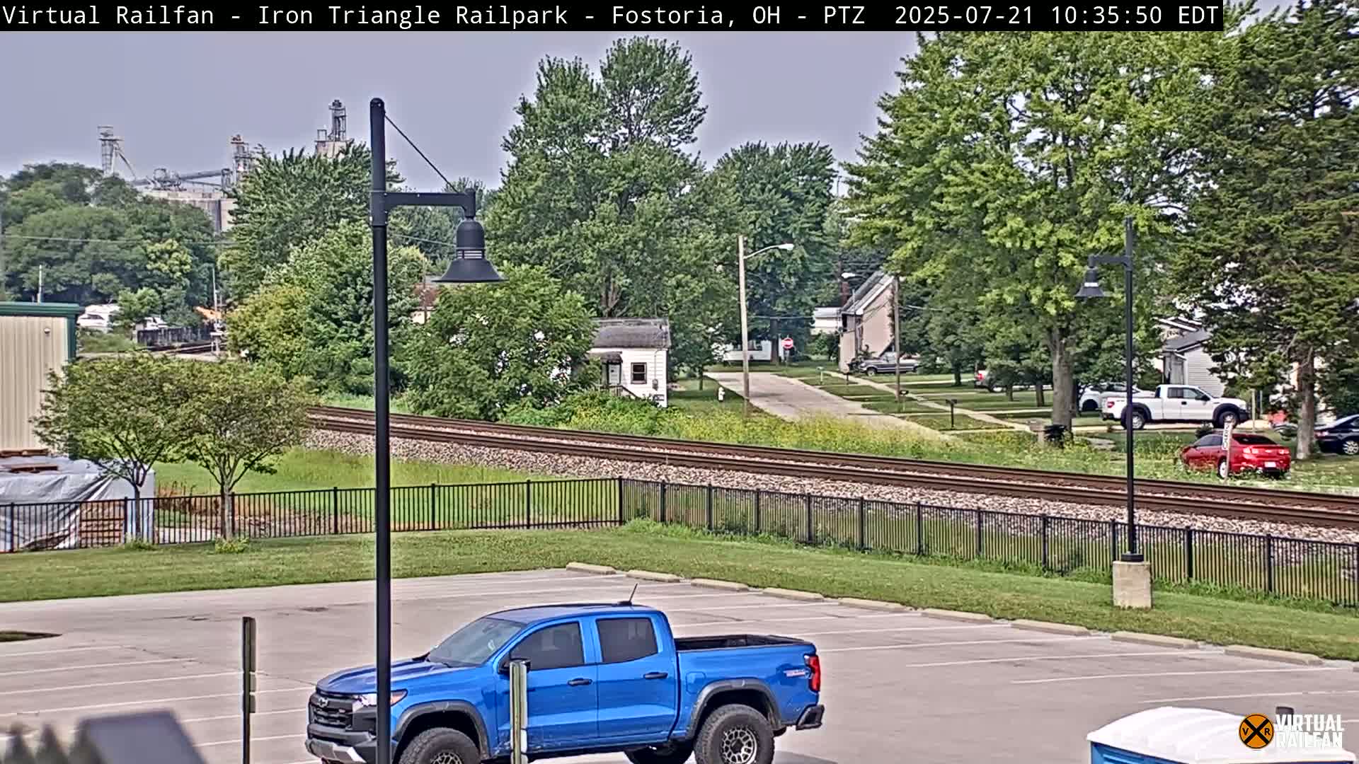 Fostoria Iron Triangle Railpark  & Railroad Crossing Live Cam -Fostoria , Seneca, Ohio, USA