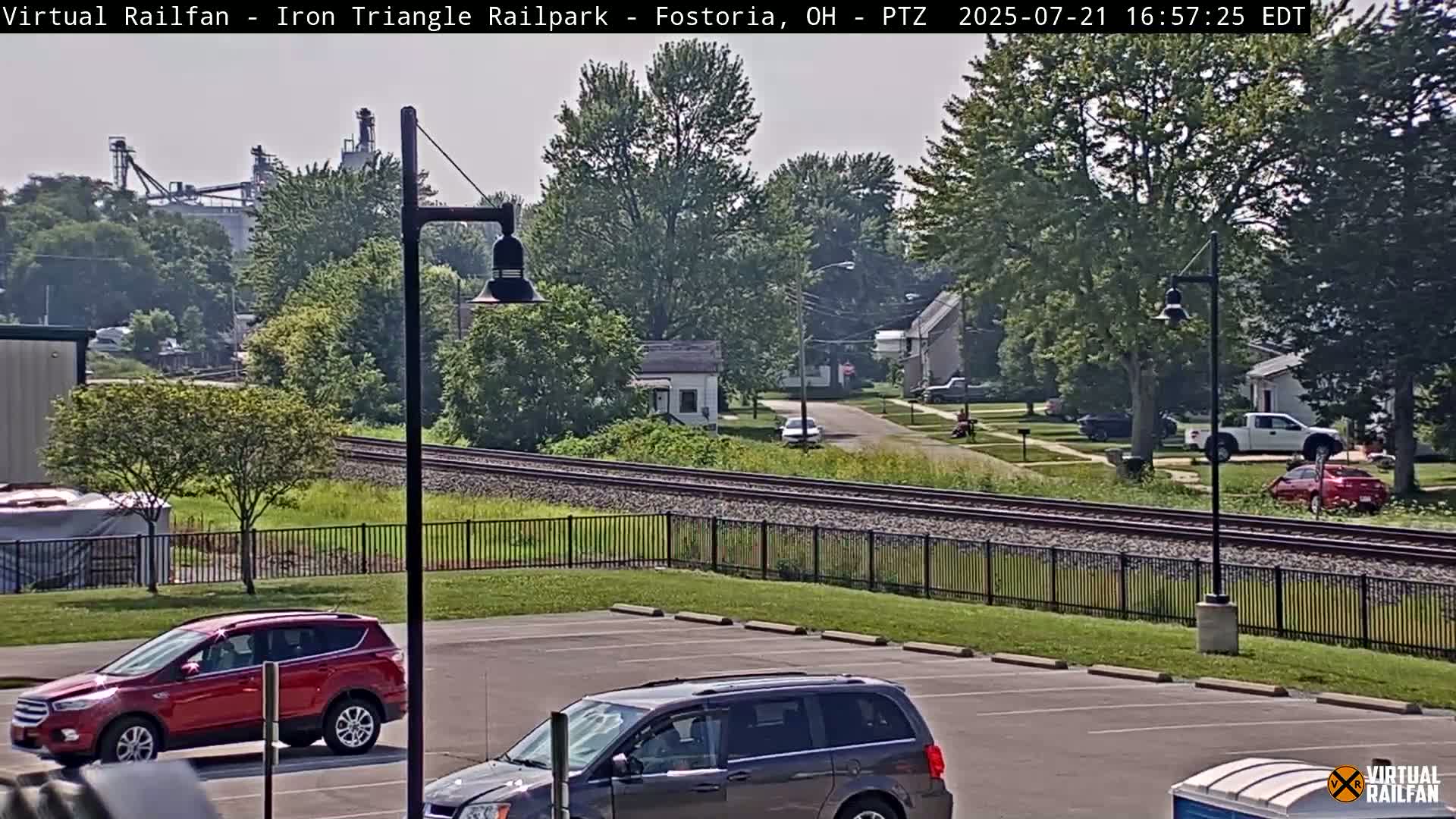 Fostoria Iron Triangle Railpark  & Railroad Crossing Live Cam -Fostoria , Seneca, Ohio, USA