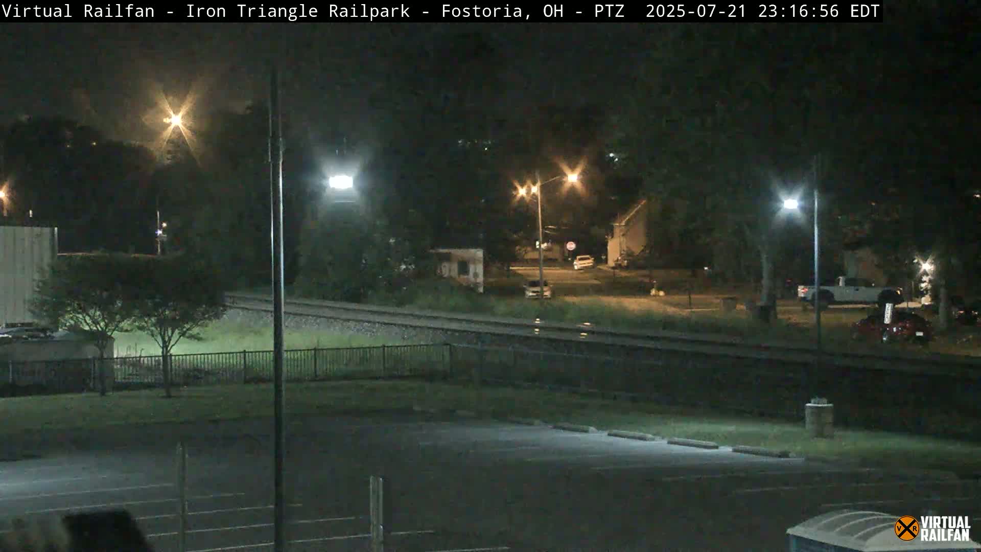 Fostoria Iron Triangle Railpark  & Railroad Crossing Live Cam -Fostoria , Seneca, Ohio, USA