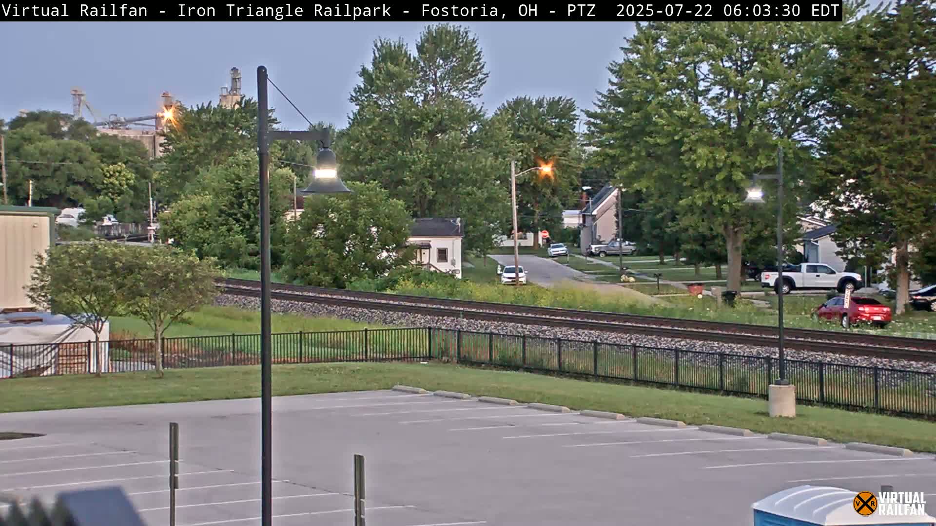 Fostoria Iron Triangle Railpark  & Railroad Crossing Live Cam -Fostoria , Seneca, Ohio, USA