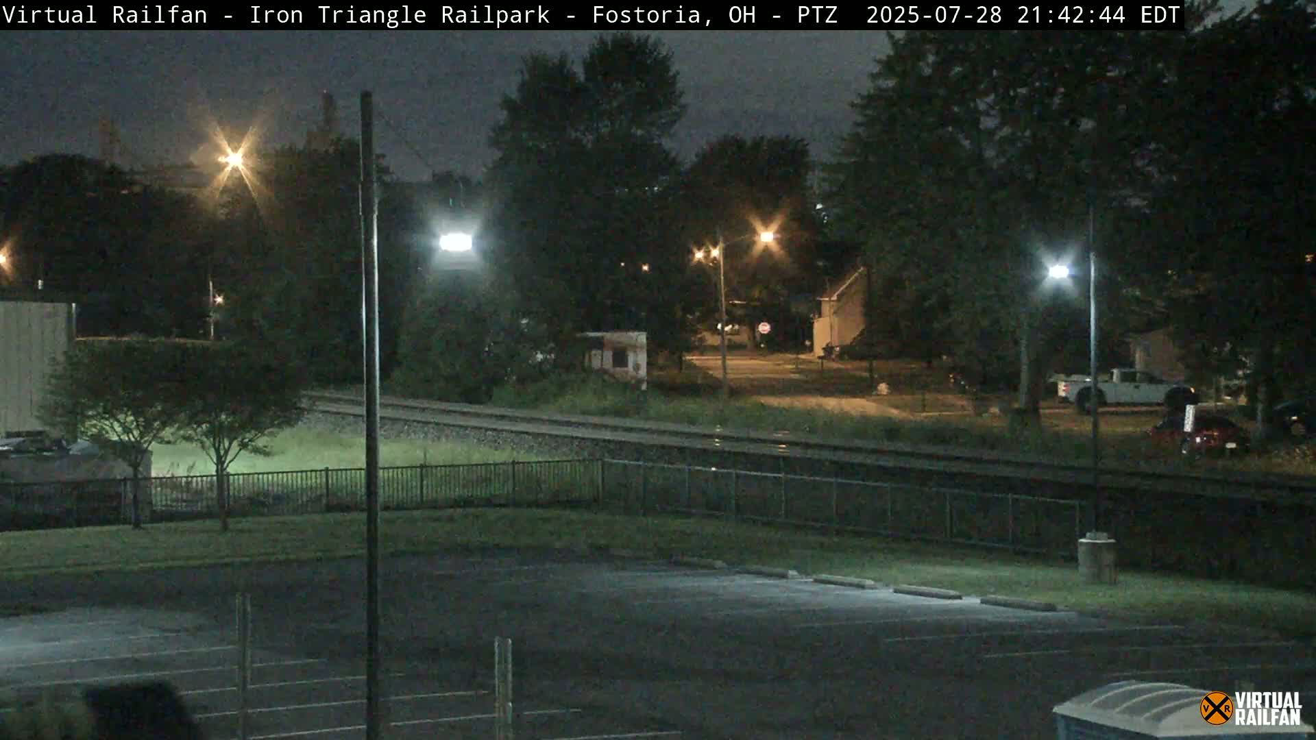 Fostoria Iron Triangle Railpark  & Railroad Crossing Live Cam -Fostoria , Seneca, Ohio, USA