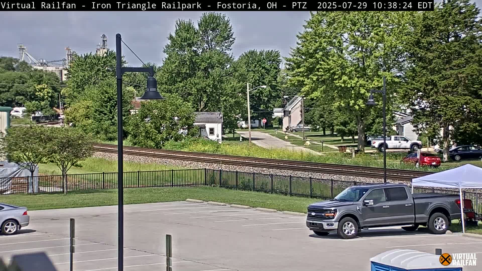 Fostoria Iron Triangle Railpark  & Railroad Crossing Live Cam -Fostoria , Seneca, Ohio, USA
