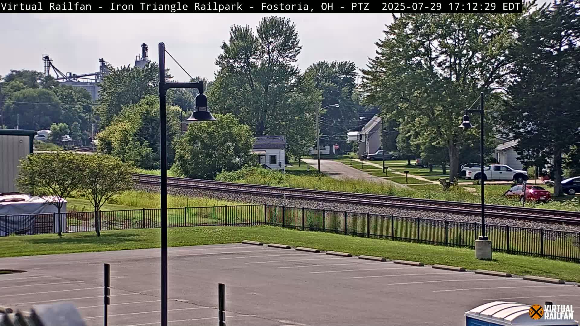 Fostoria Iron Triangle Railpark  & Railroad Crossing Live Cam -Fostoria , Seneca, Ohio, USA