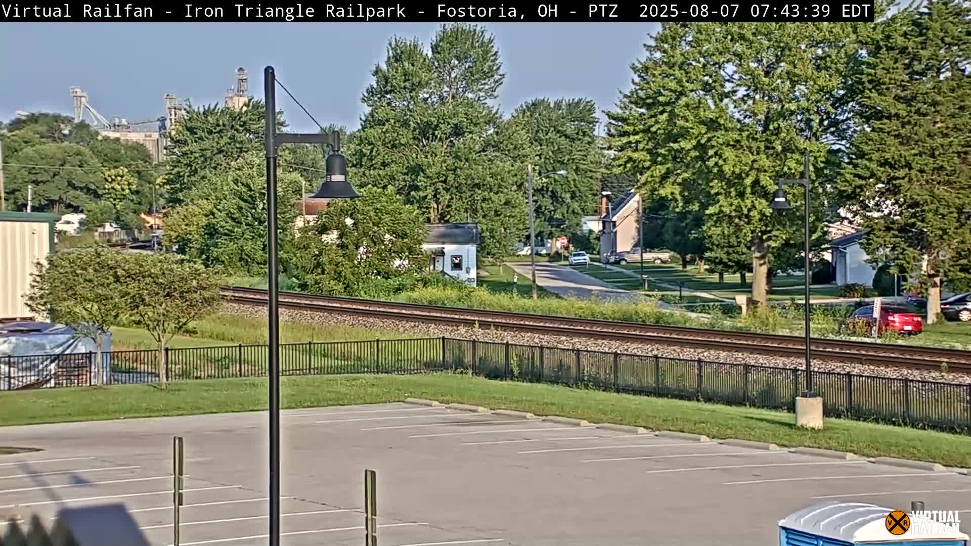 Fostoria Iron Triangle Railpark  & Railroad Crossing Live Cam -Fostoria , Seneca, Ohio, USA