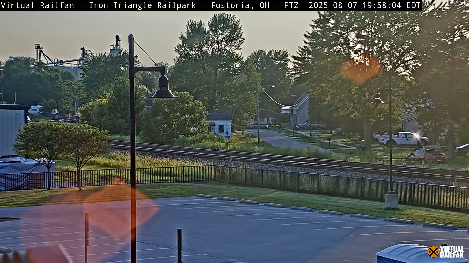 Fostoria Iron Triangle Railpark  & Railroad Crossing Live Cam -Fostoria , Seneca, Ohio, USA