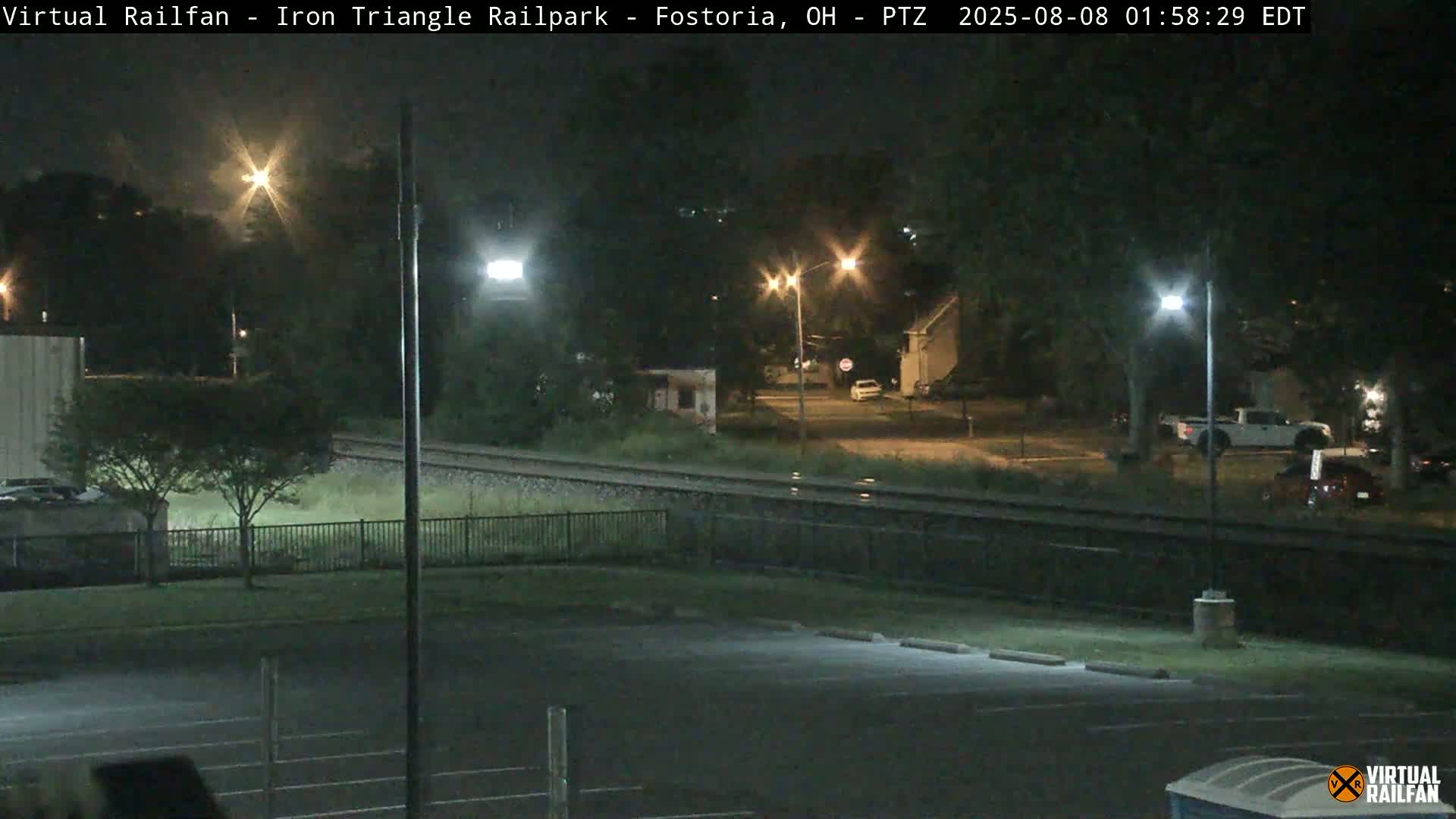 Fostoria Iron Triangle Railpark  & Railroad Crossing Live Cam -Fostoria , Seneca, Ohio, USA