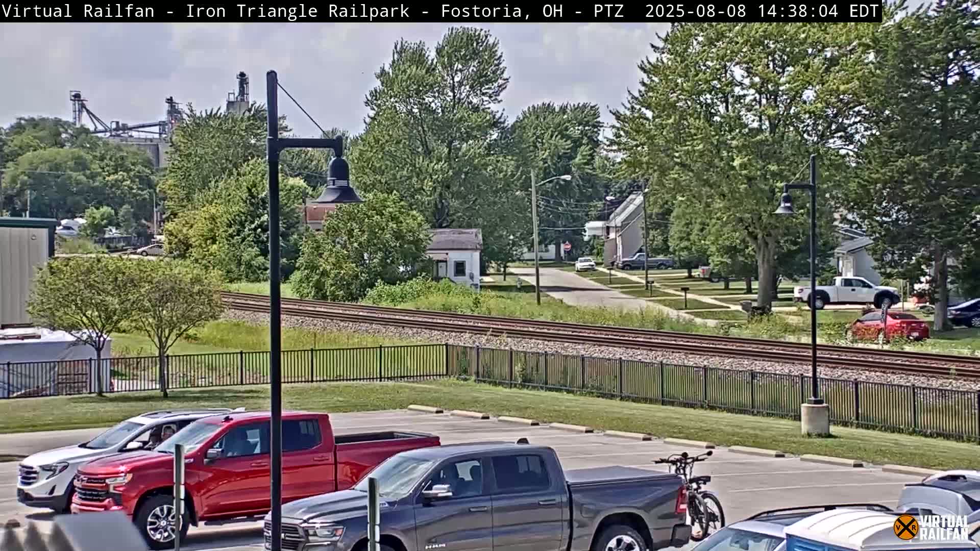 Fostoria Iron Triangle Railpark  & Railroad Crossing Live Cam -Fostoria , Seneca, Ohio, USA