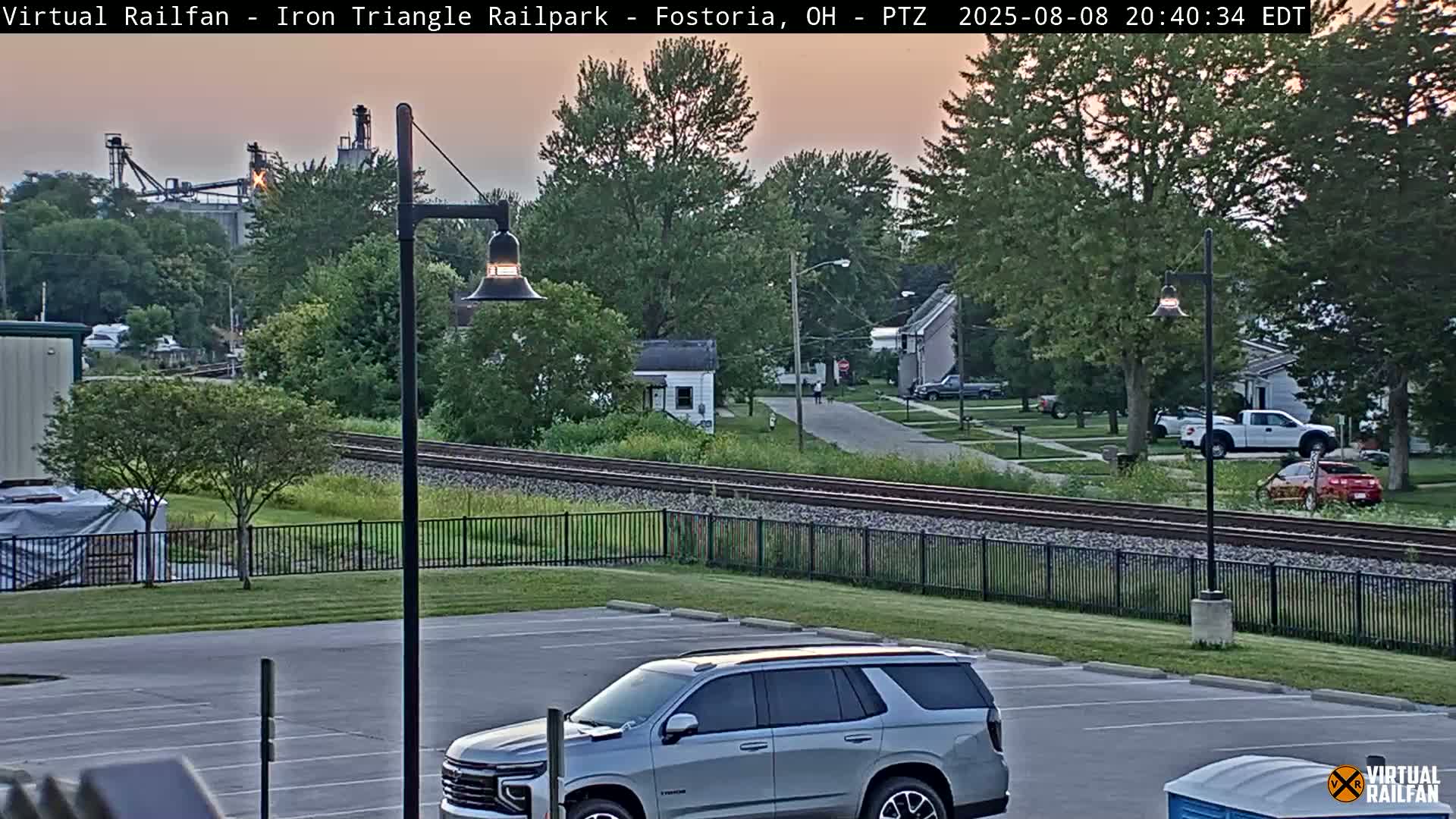 Fostoria Iron Triangle Railpark  & Railroad Crossing Live Cam -Fostoria , Seneca, Ohio, USA