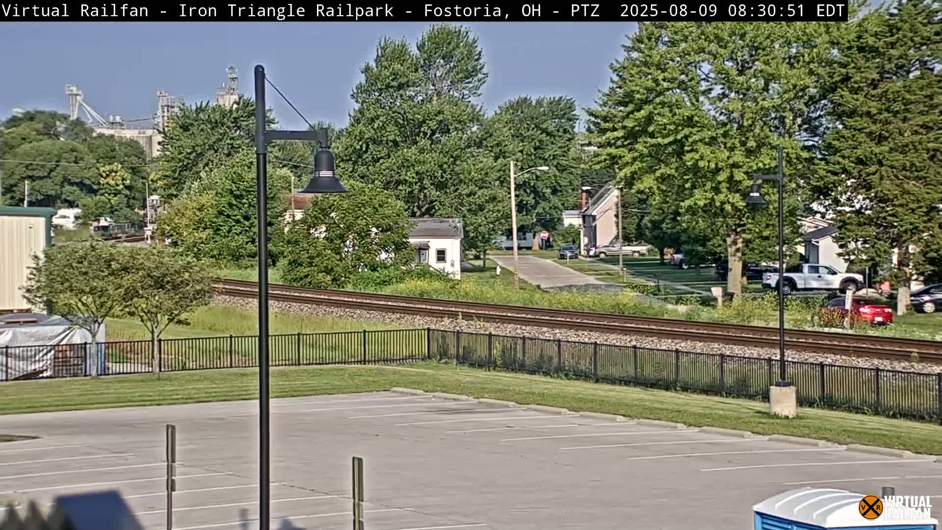 Fostoria Iron Triangle Railpark  & Railroad Crossing Live Cam -Fostoria , Seneca, Ohio, USA