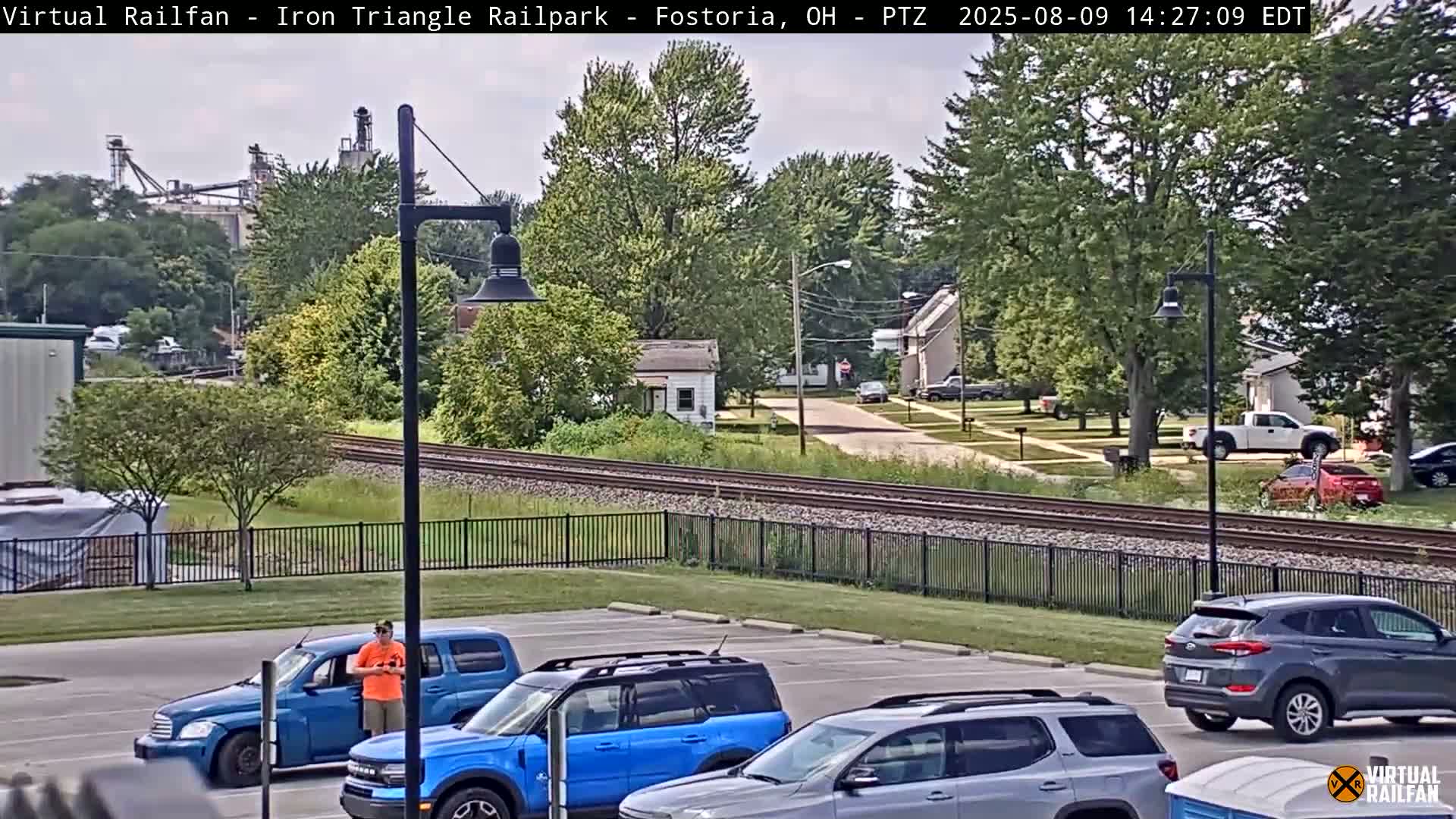 Fostoria Iron Triangle Railpark  & Railroad Crossing Live Cam -Fostoria , Seneca, Ohio, USA