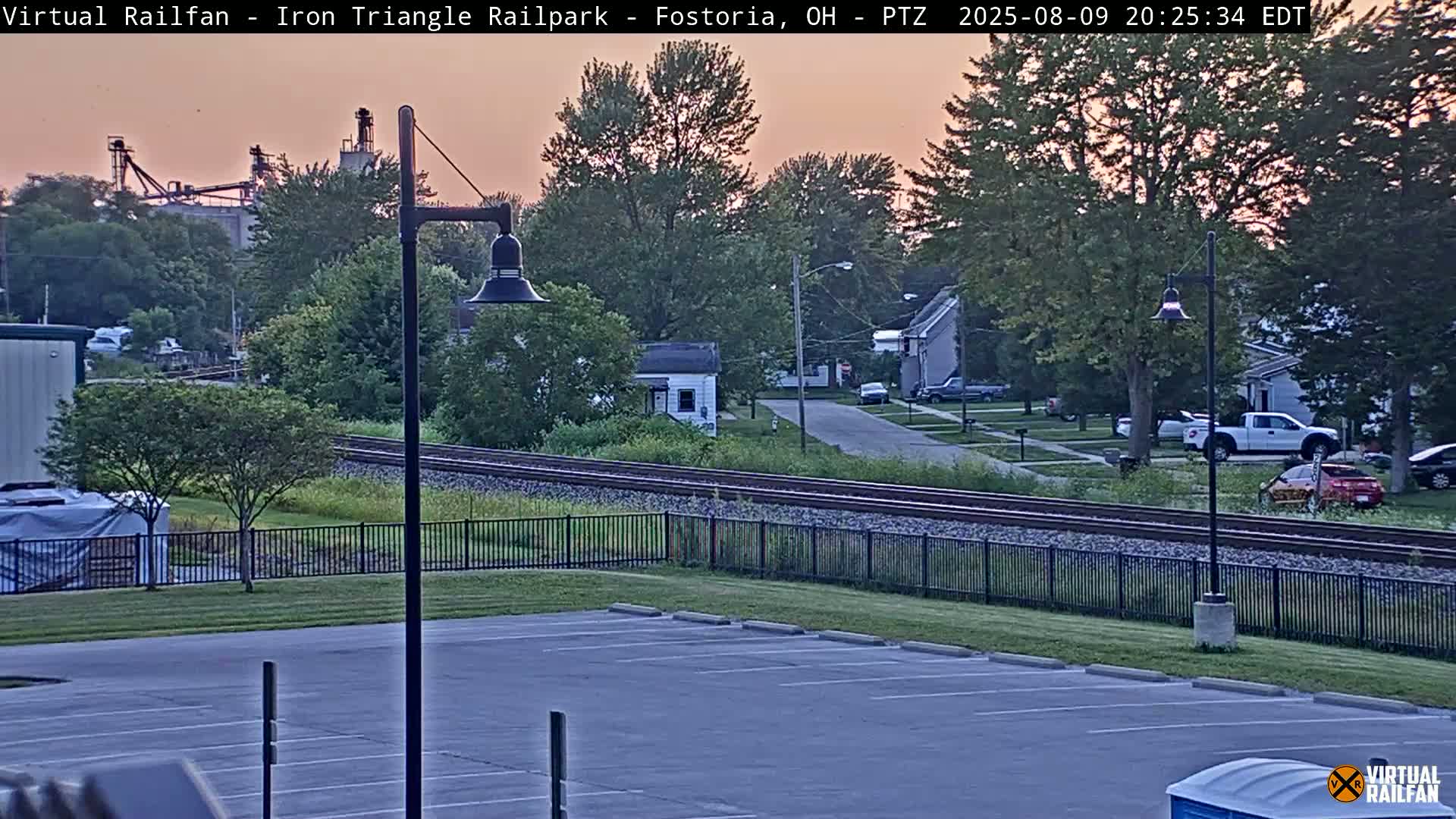 Fostoria Iron Triangle Railpark  & Railroad Crossing Live Cam -Fostoria , Seneca, Ohio, USA
