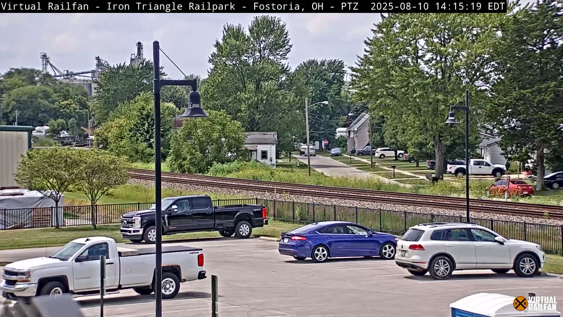 Fostoria Iron Triangle Railpark  & Railroad Crossing Live Cam -Fostoria , Seneca, Ohio, USA