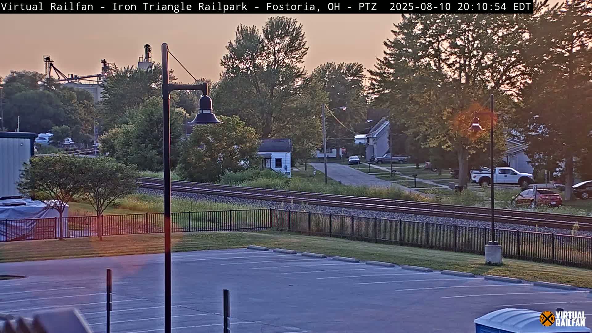 Fostoria Iron Triangle Railpark  & Railroad Crossing Live Cam -Fostoria , Seneca, Ohio, USA