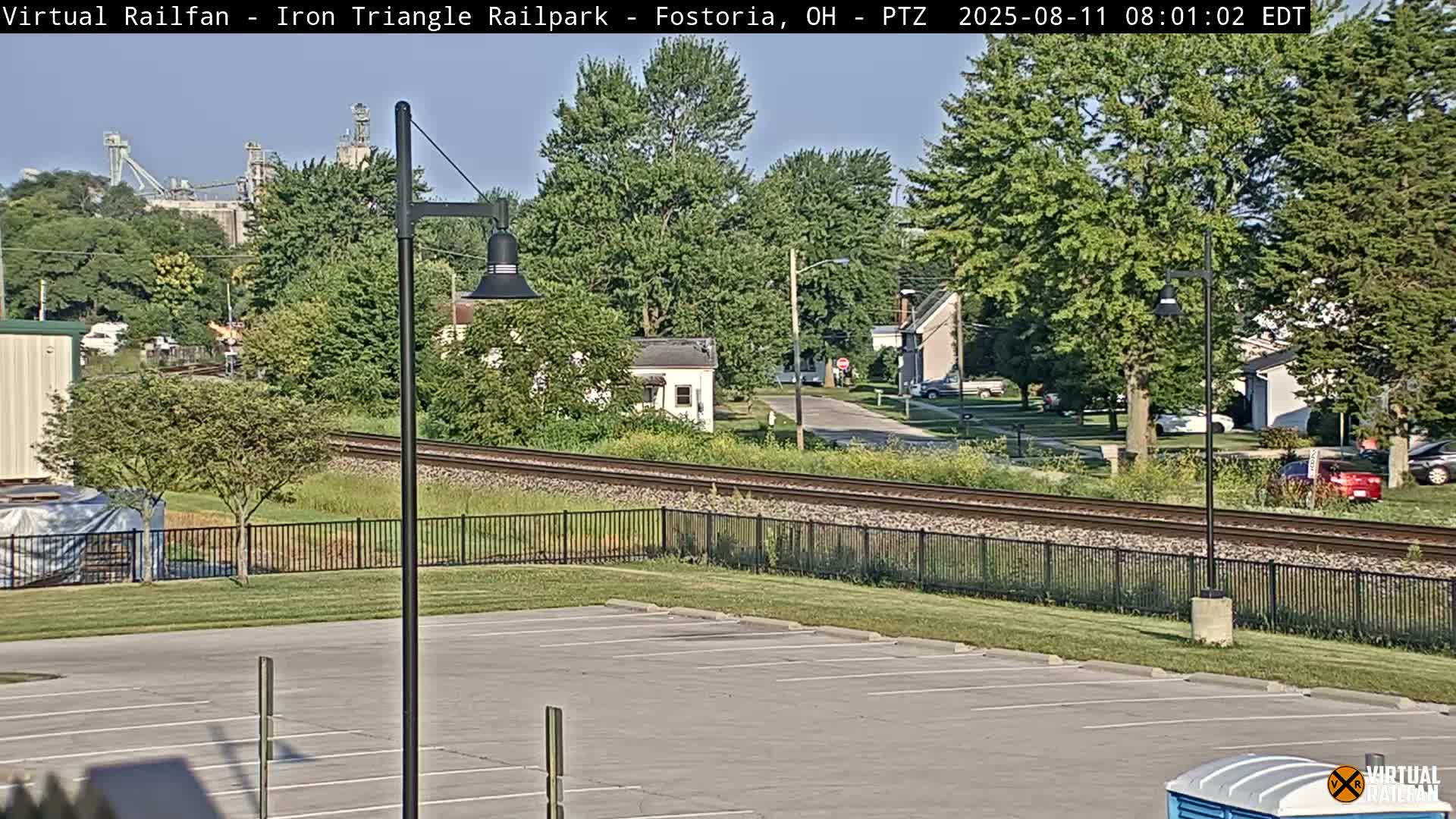 Fostoria Iron Triangle Railpark  & Railroad Crossing Live Cam -Fostoria , Seneca, Ohio, USA