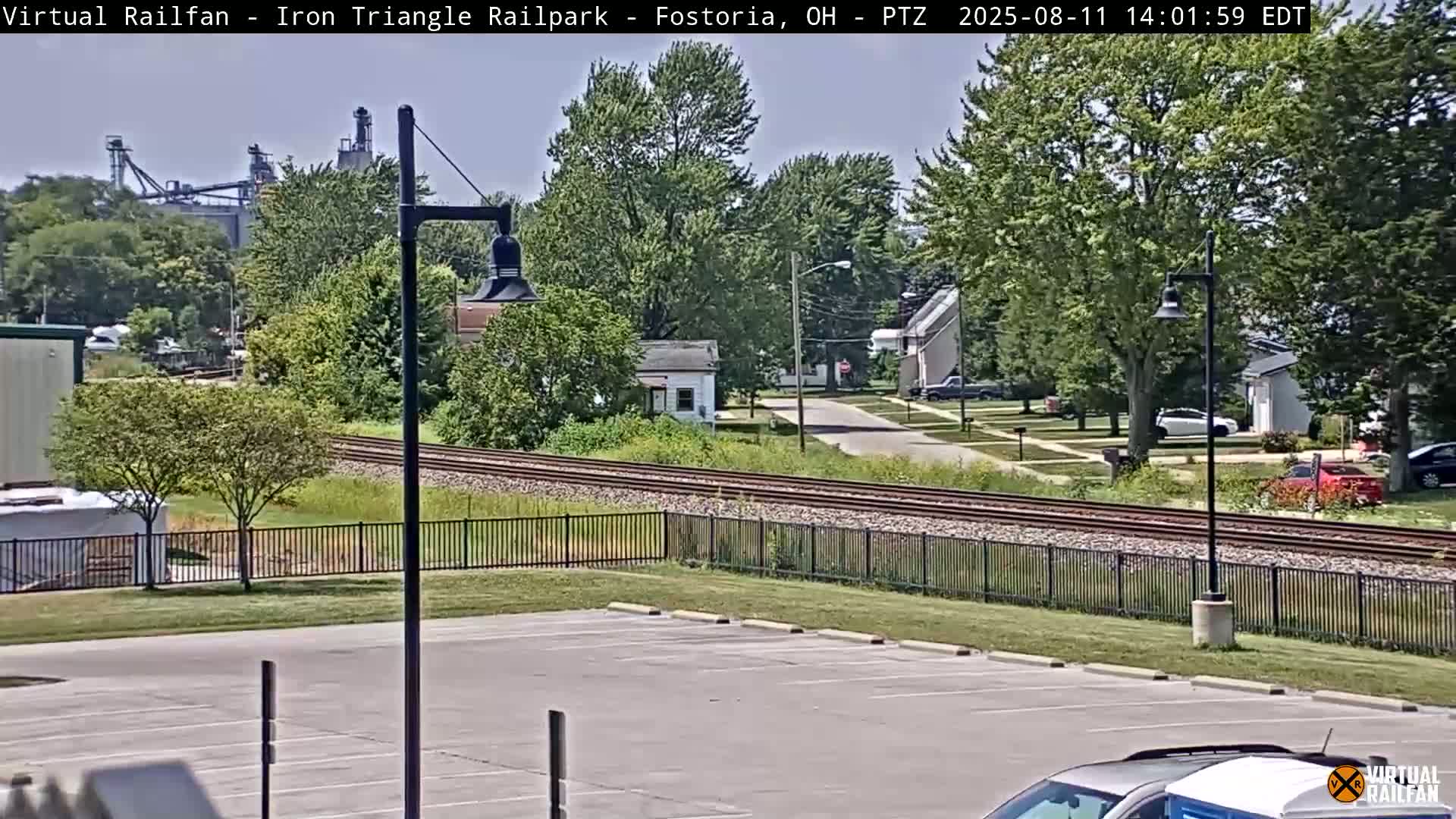 Fostoria Iron Triangle Railpark  & Railroad Crossing Live Cam -Fostoria , Seneca, Ohio, USA