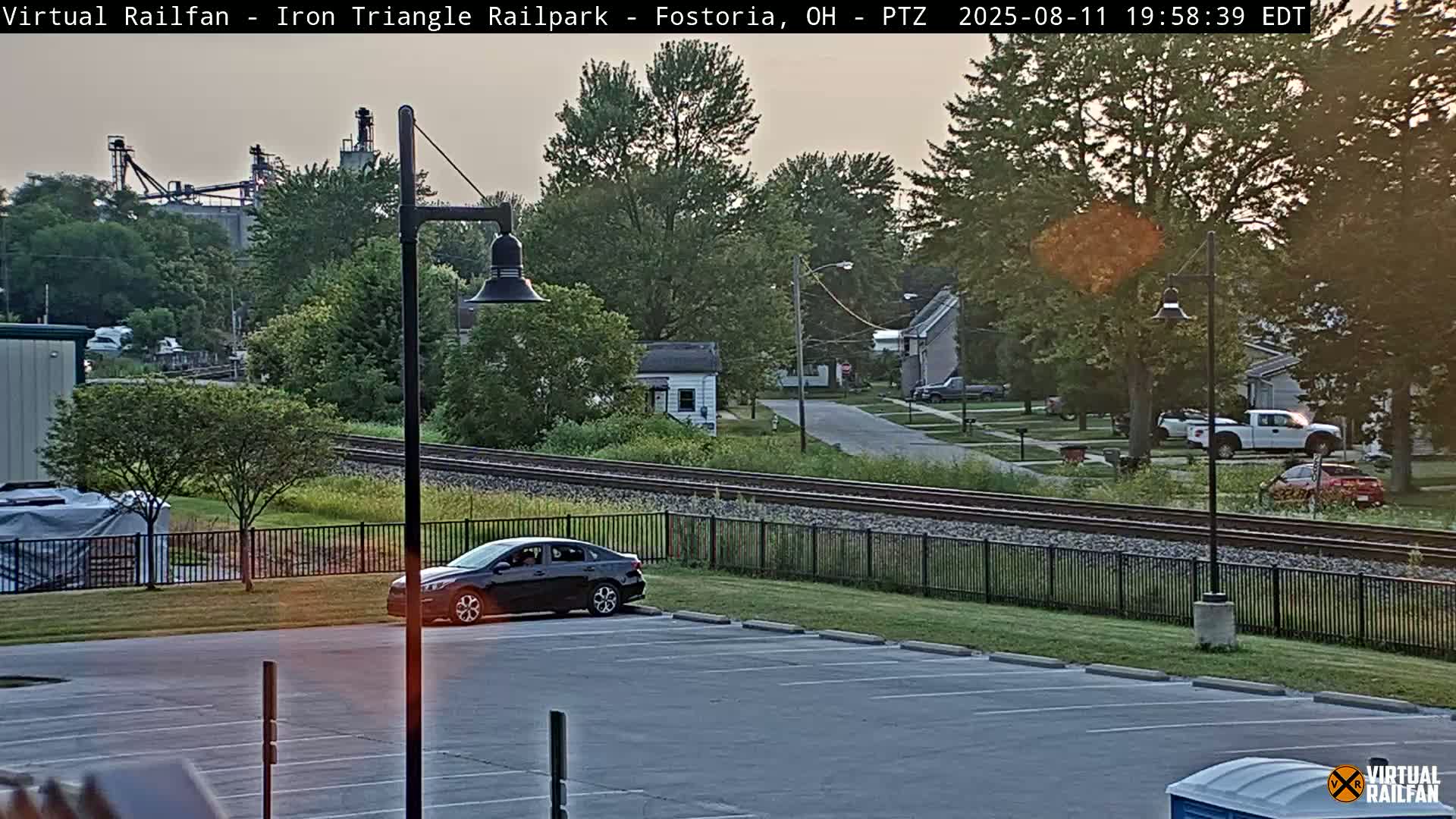 Fostoria Iron Triangle Railpark  & Railroad Crossing Live Cam -Fostoria , Seneca, Ohio, USA