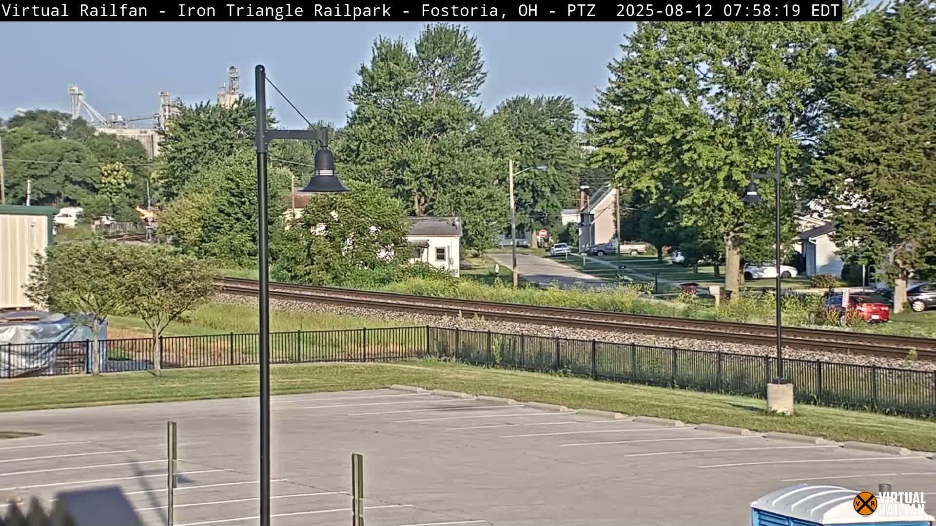 Fostoria Iron Triangle Railpark  & Railroad Crossing Live Cam -Fostoria , Seneca, Ohio, USA