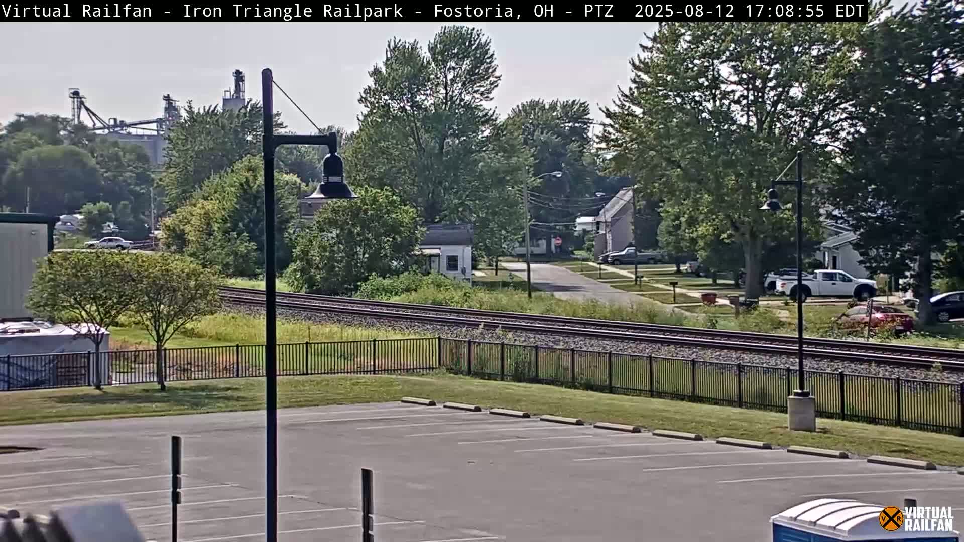 Fostoria Iron Triangle Railpark  & Railroad Crossing Live Cam -Fostoria , Seneca, Ohio, USA