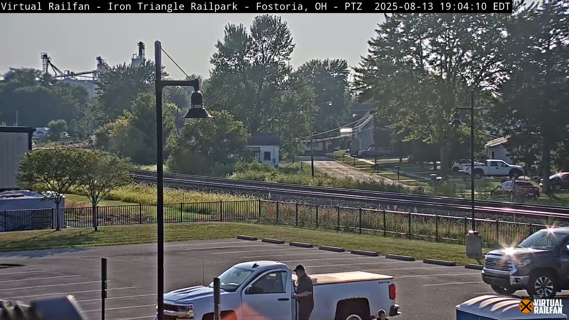 Fostoria Iron Triangle Railpark  & Railroad Crossing Live Cam -Fostoria , Seneca, Ohio, USA