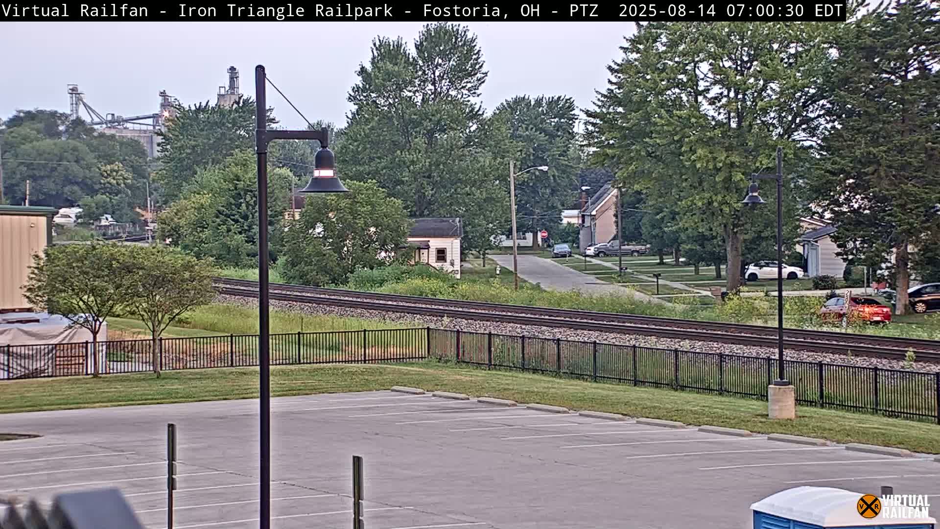 Fostoria Iron Triangle Railpark  & Railroad Crossing Live Cam -Fostoria , Seneca, Ohio, USA