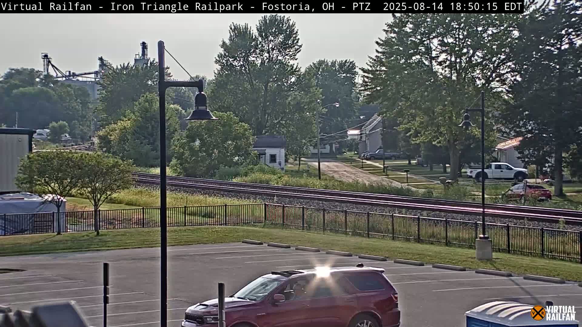 Fostoria Iron Triangle Railpark  & Railroad Crossing Live Cam -Fostoria , Seneca, Ohio, USA