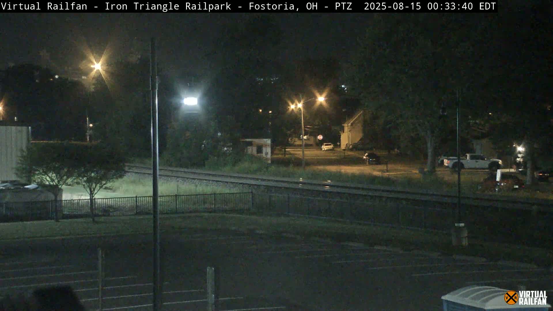 Fostoria Iron Triangle Railpark  & Railroad Crossing Live Cam -Fostoria , Seneca, Ohio, USA